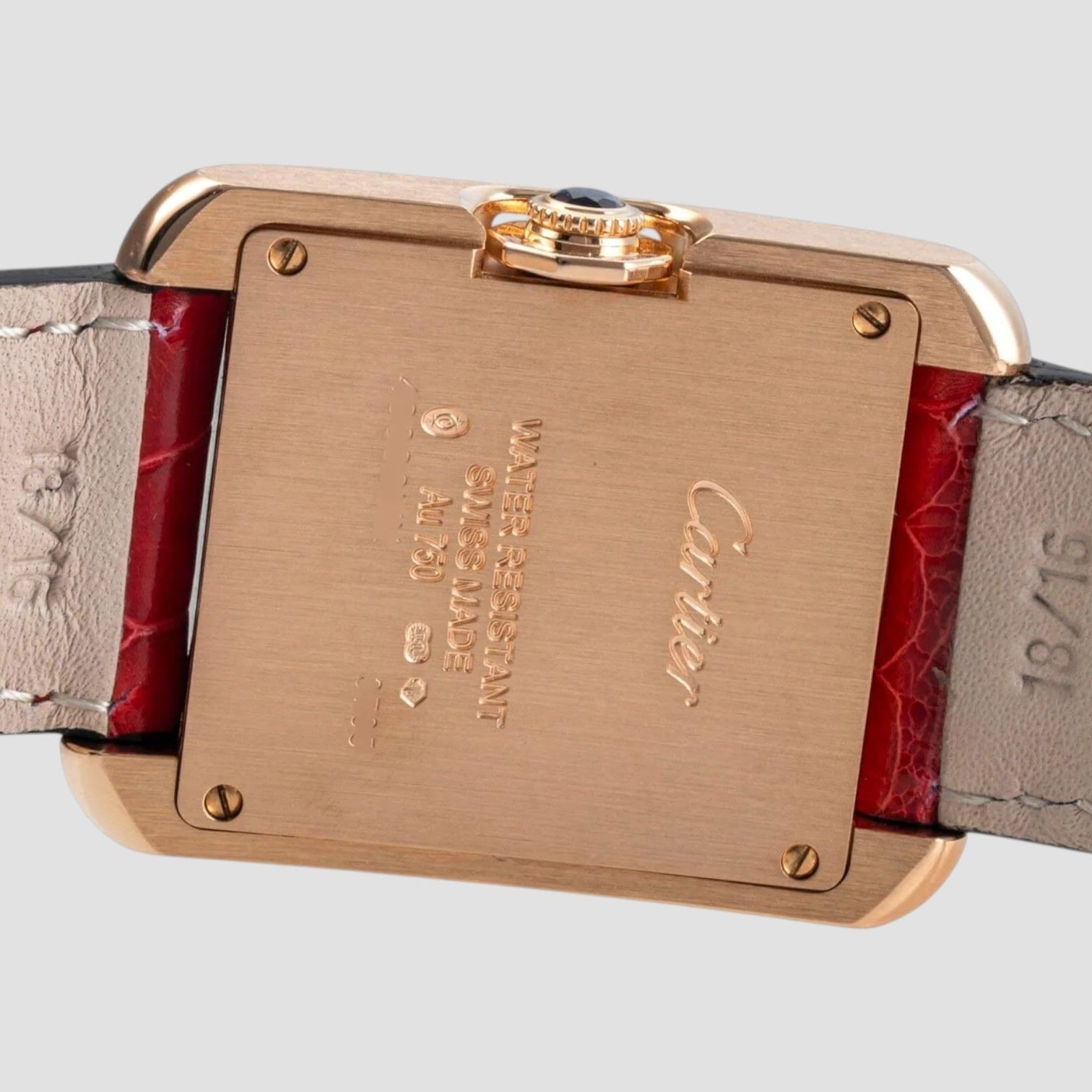 Tank 18 ct Gold Quartz Ladies Watch