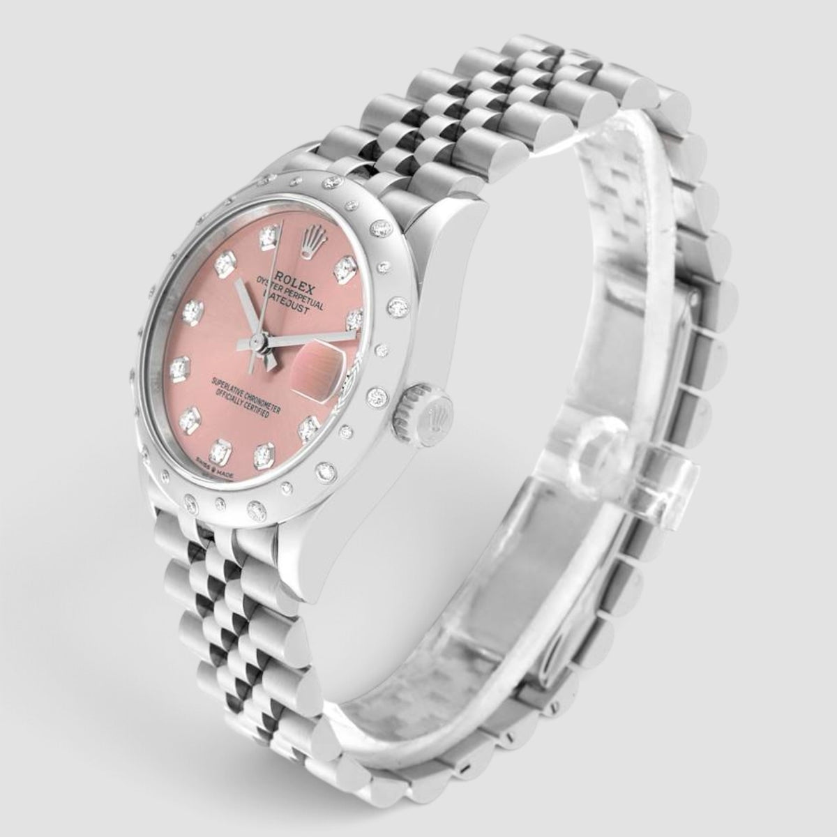 Datejust 31 Pink Diamond Dial Jubilee