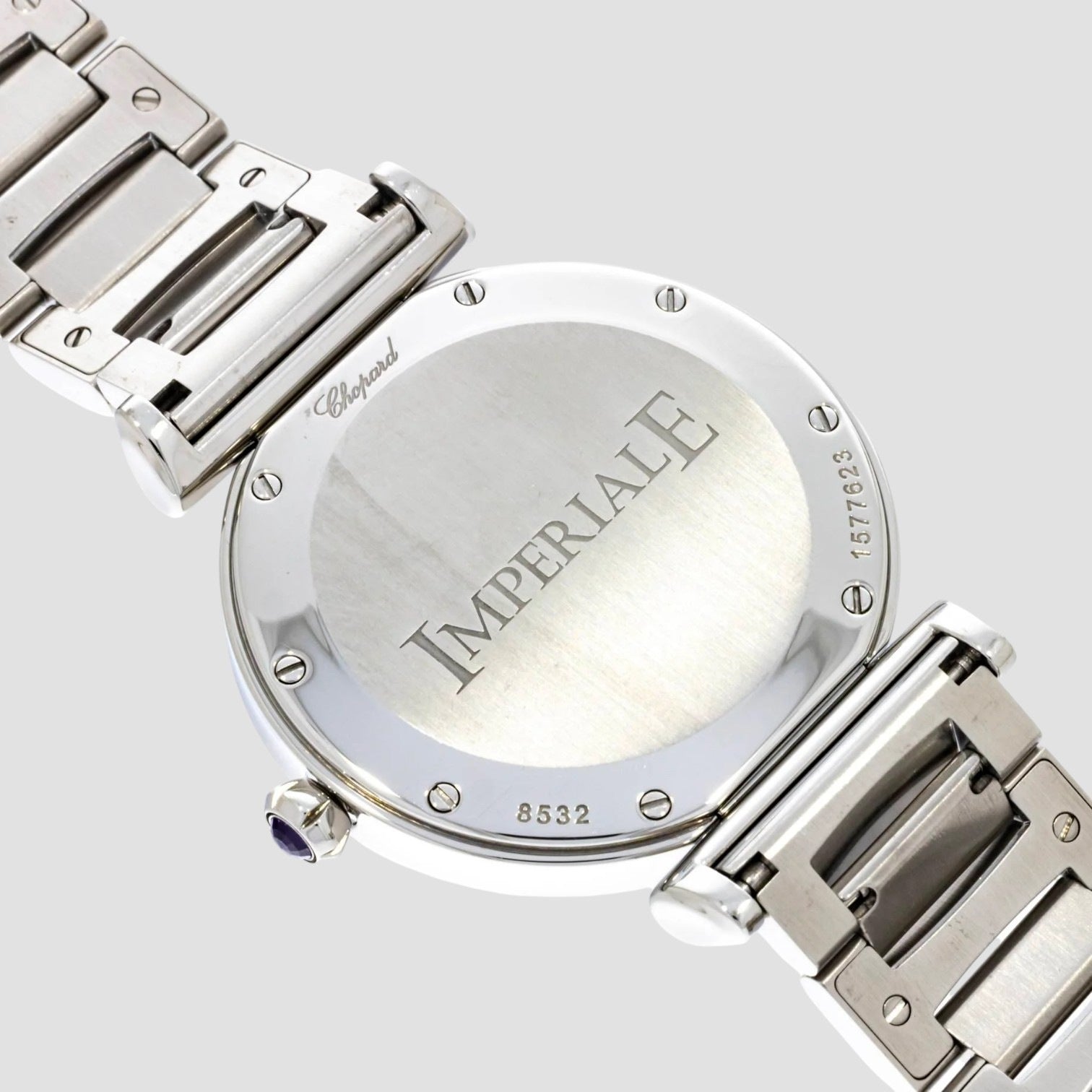 Imperiale Diamond Silver Dial Stainless Steel Ladies Watch