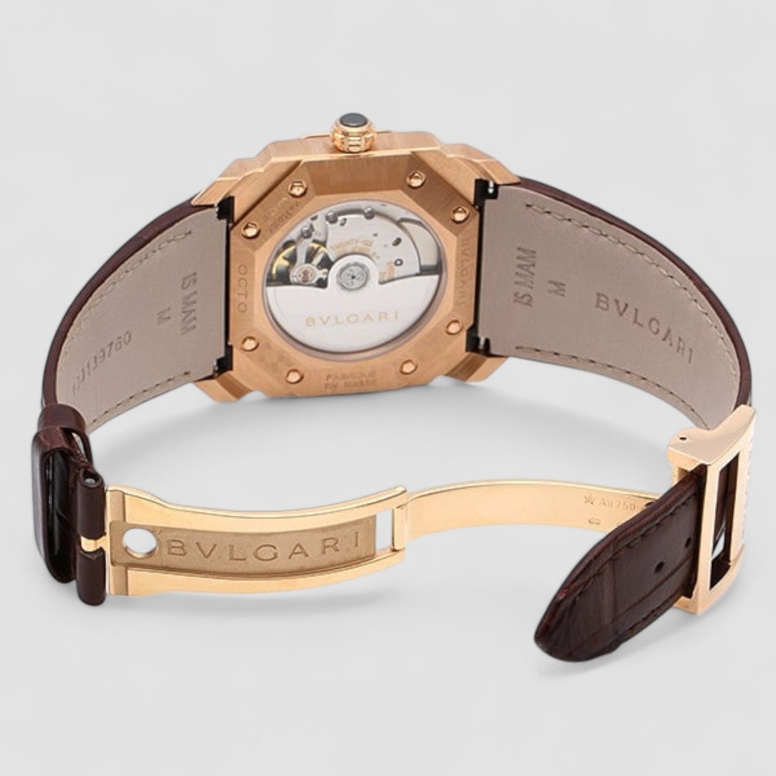 Octo Solotempo Silver Dial Pink Gold 38mm