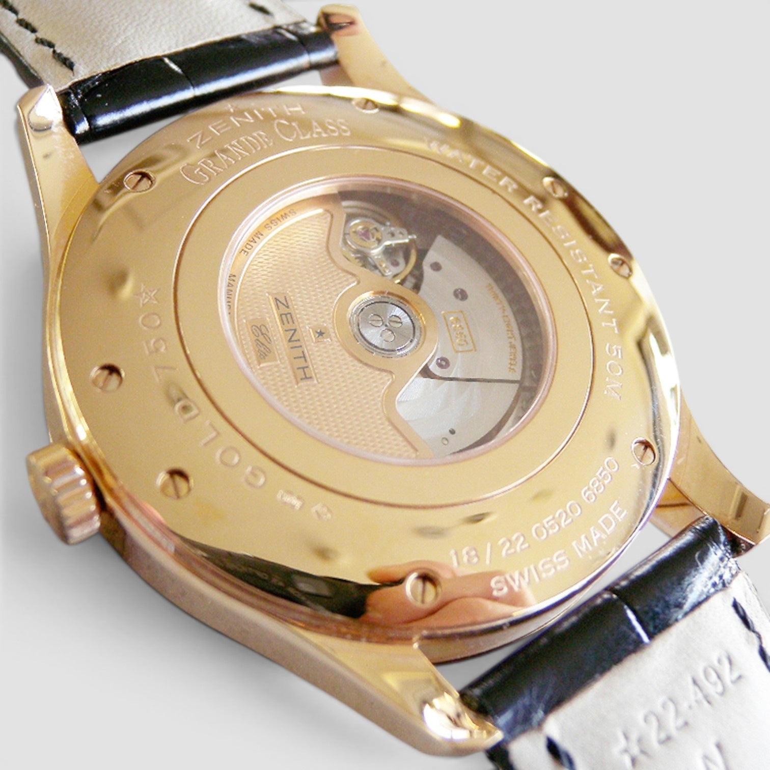 Elite Grand Class Elite Reserve de Marche 44mm Rose Gold Silver Dial