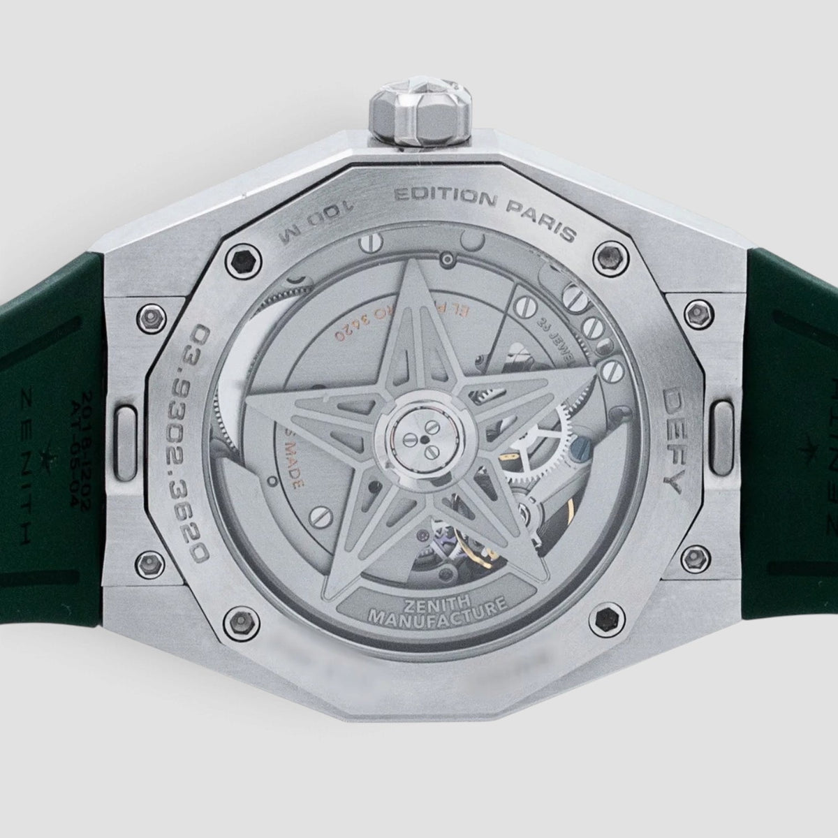 Defy Skyline Green Starry Sky Dial Stainless Steel