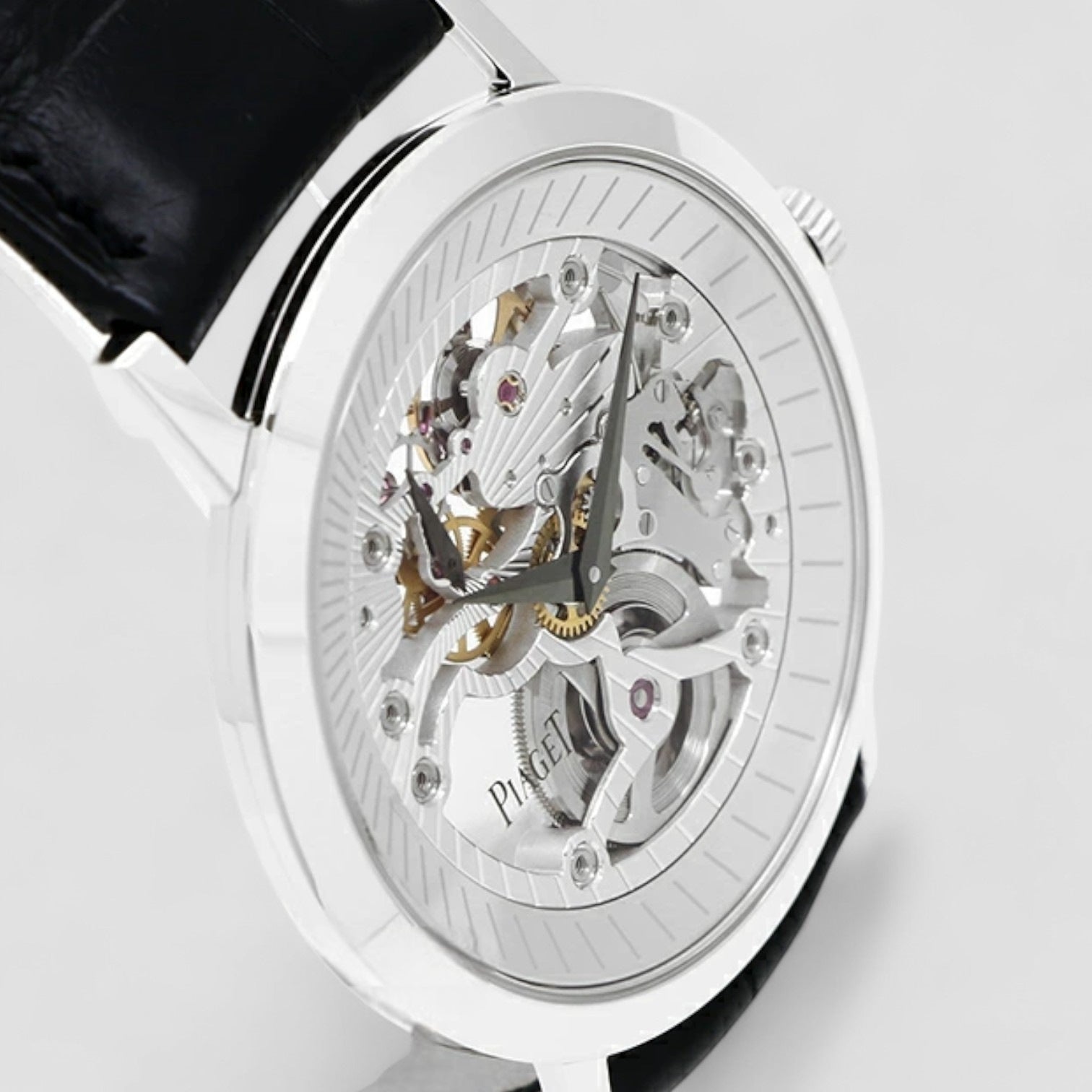 Skeleton White Gold Watch