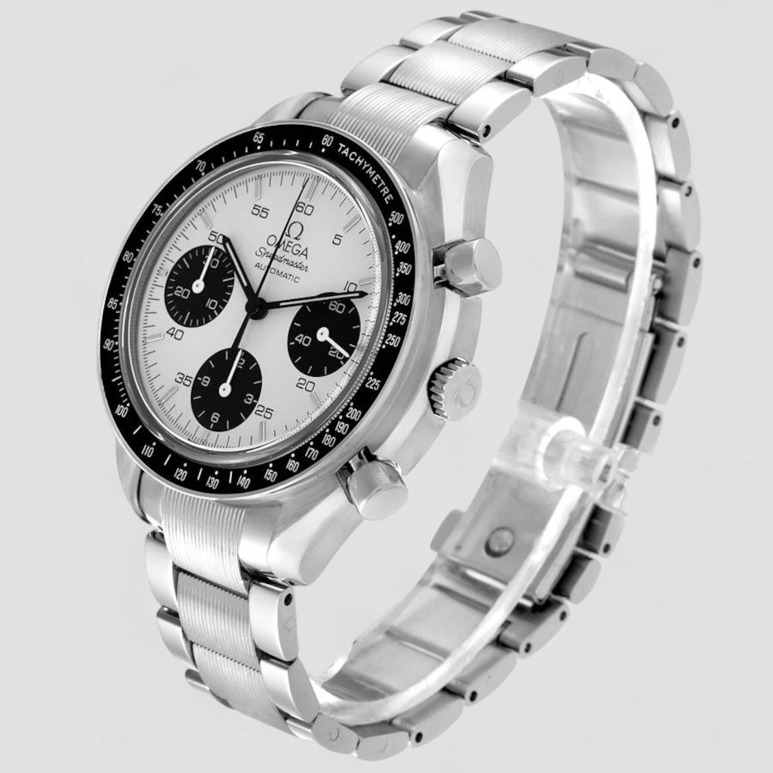 Speedmaster Reduced Marui Limited Edition Panda Dial Steel Mens Watch