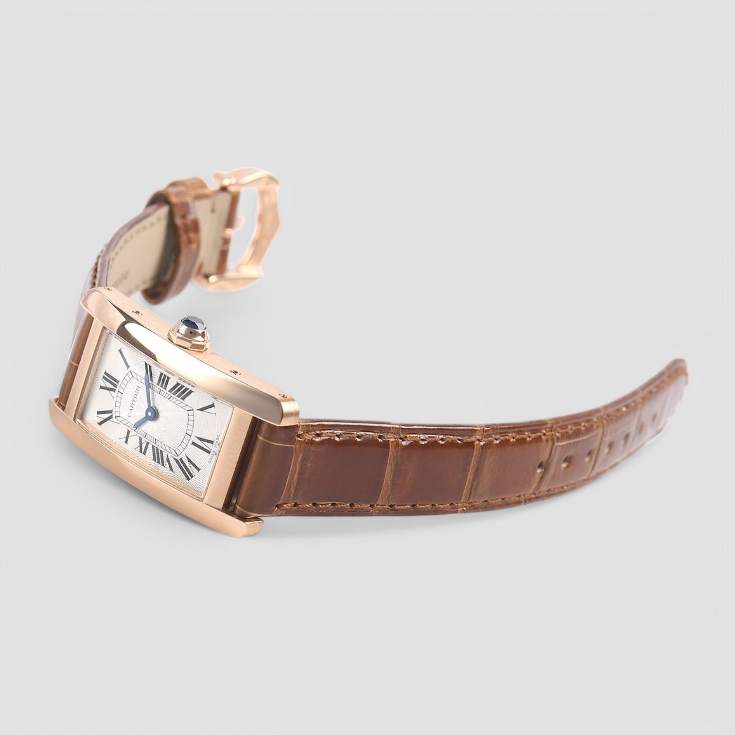 Tank Americaine 18K Rose Gold Ladies Watch