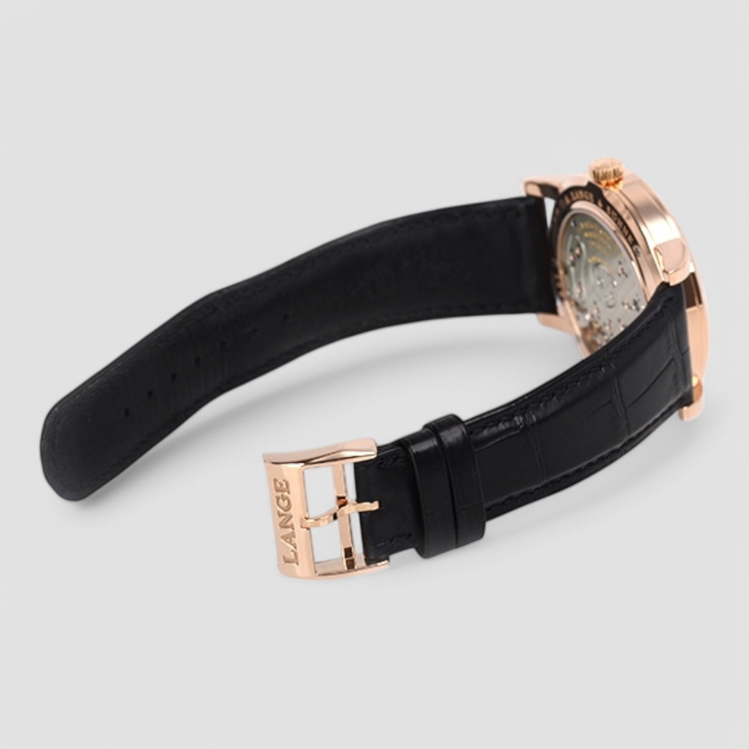 Grand Lange 1 18K Rose Gold Black Dial