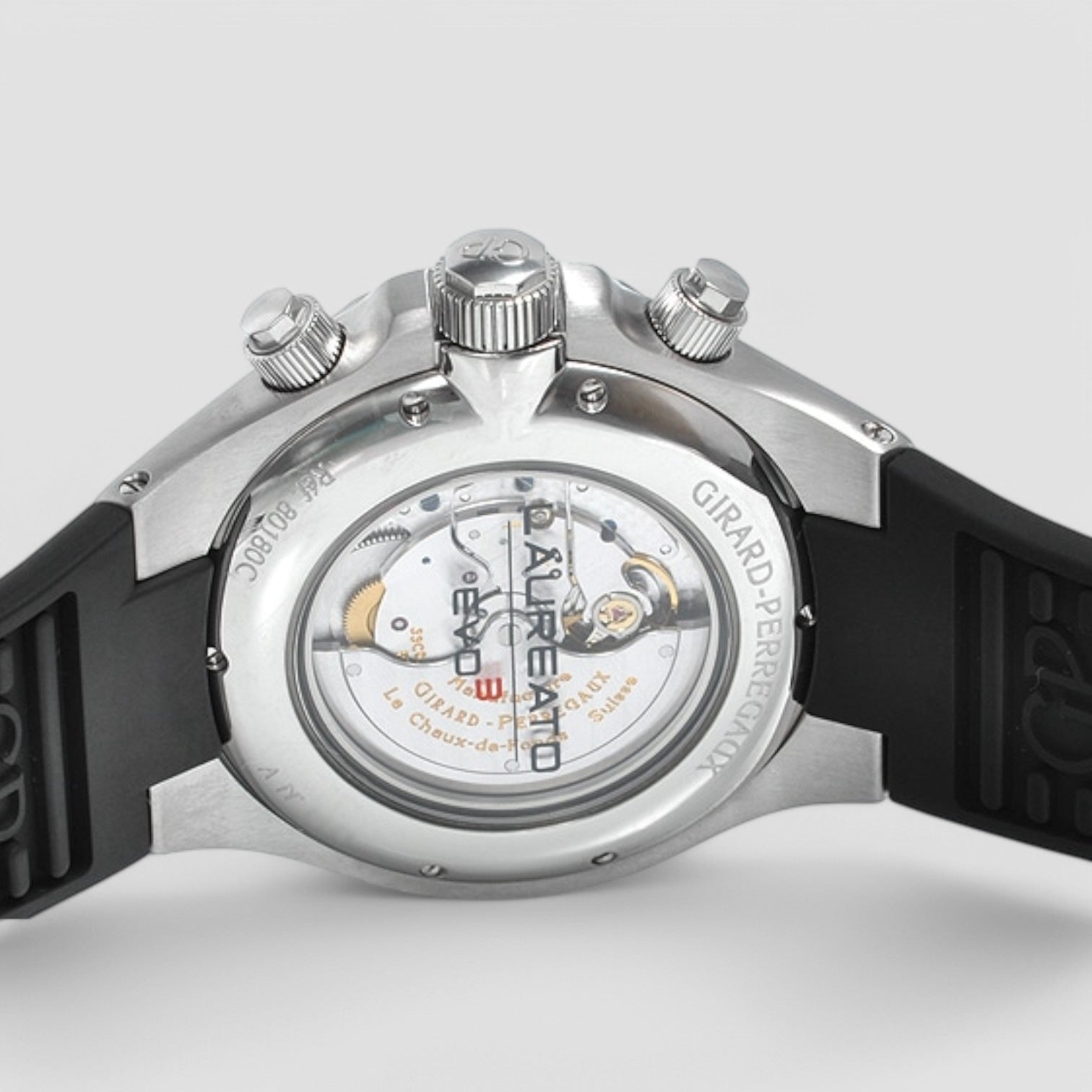 Laureato EVO3 Chrono SS Rubber White Dial