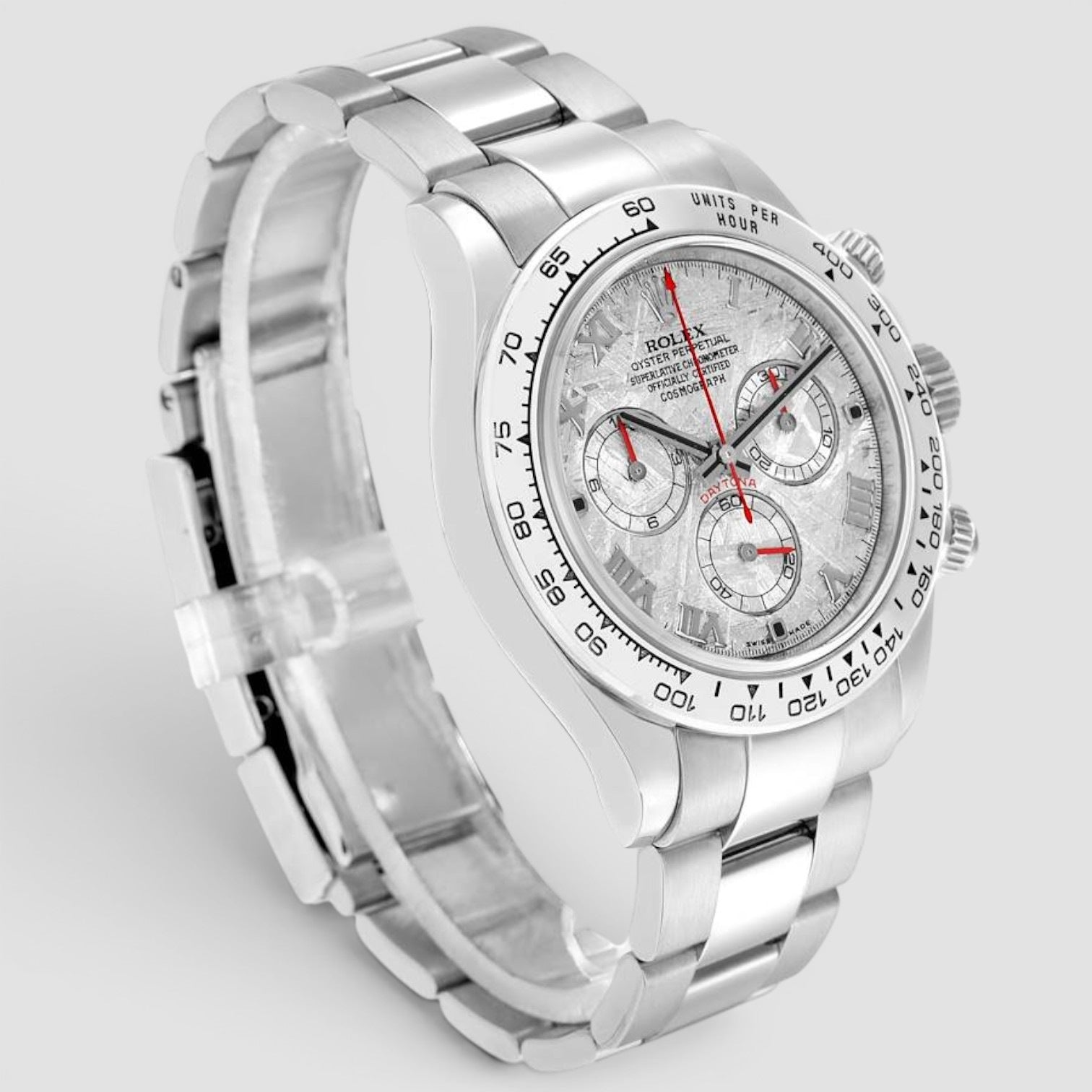Daytona 40mm 18k White Gold Meteorite Dial