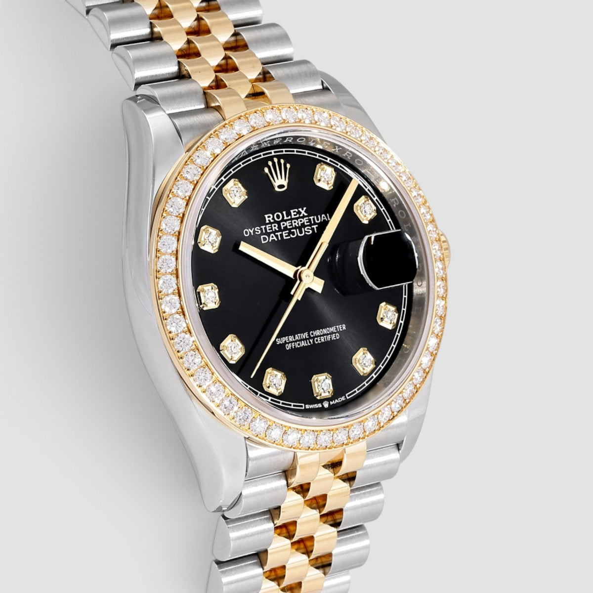 Datejust 36 Black Diamond Dial Jubilee