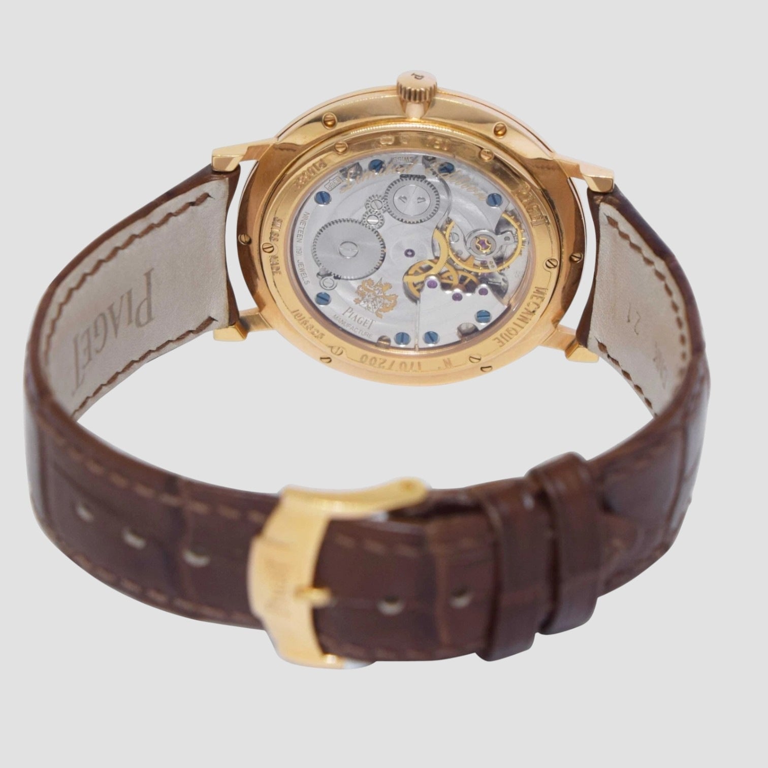 Altiplano 18k Rose Gold Mens Limited Mechanical Wind 40mm