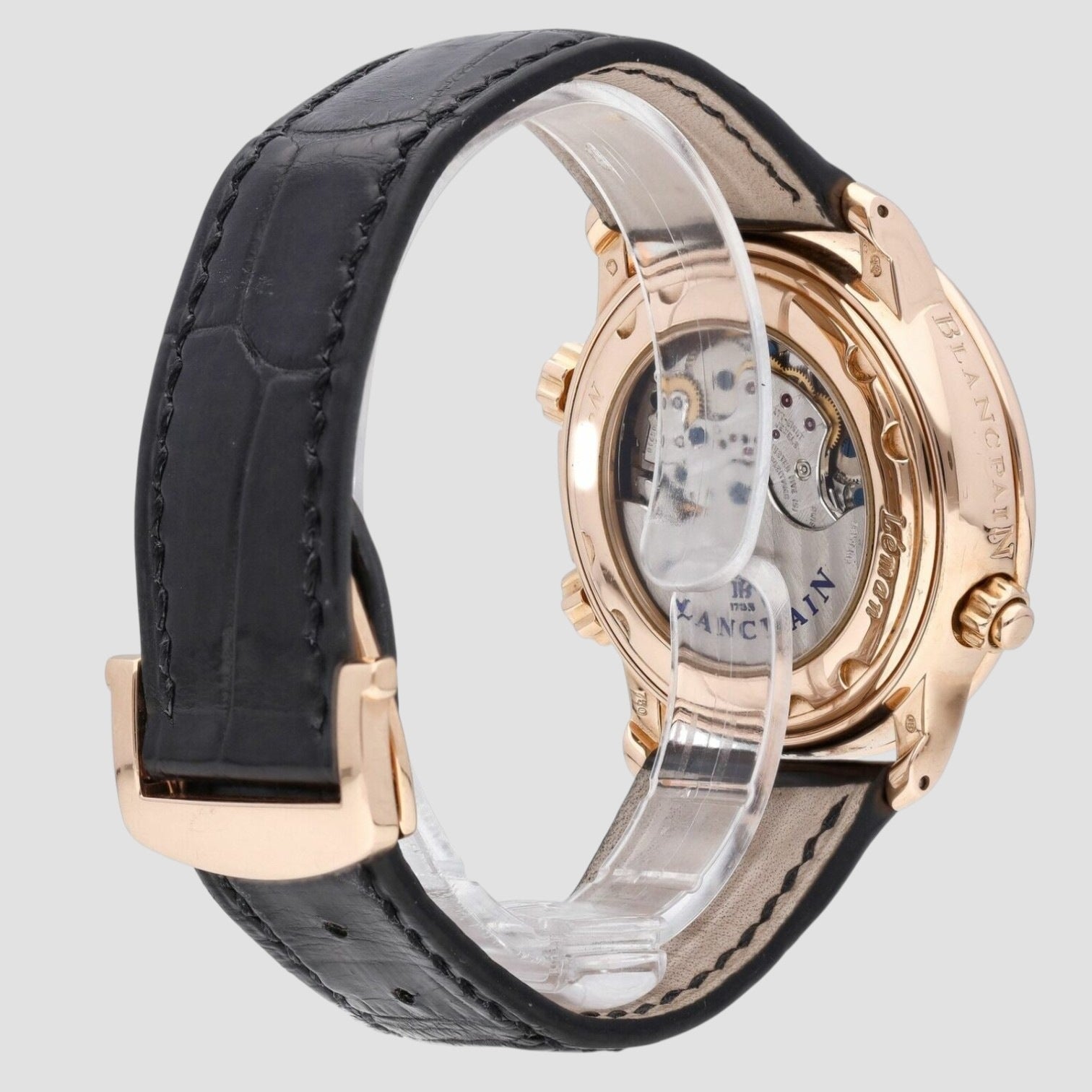 Leman Reveil GMT Alarm 18k Rose Gold Auto Men’s Watch