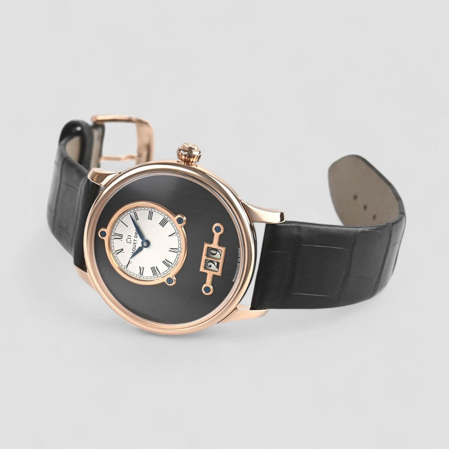 Jaquet-Droz Petite Heure Minute Grande Date 43mm Mens Watch J016933240