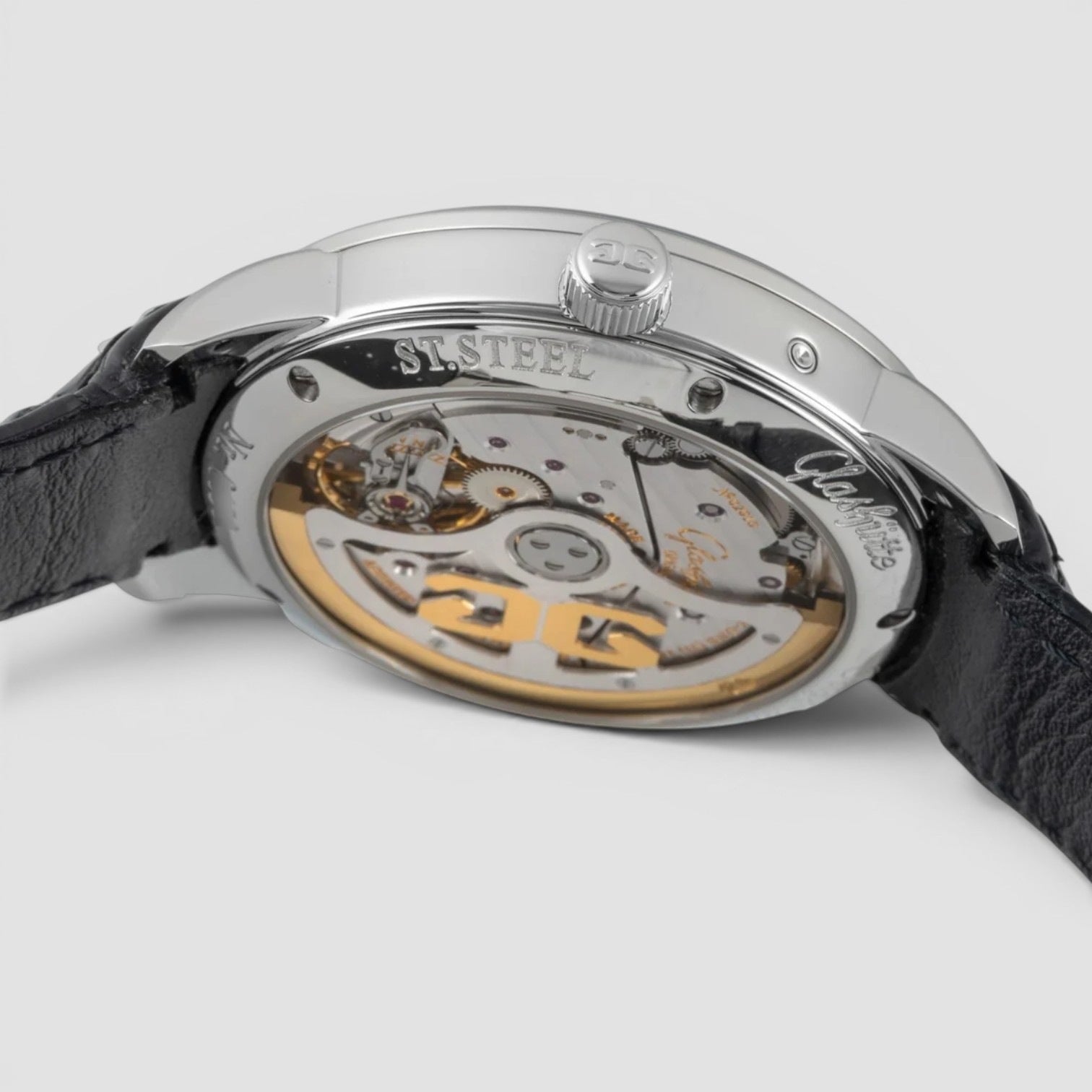 Senator Panorama Date Steel Silver Dial Automatic