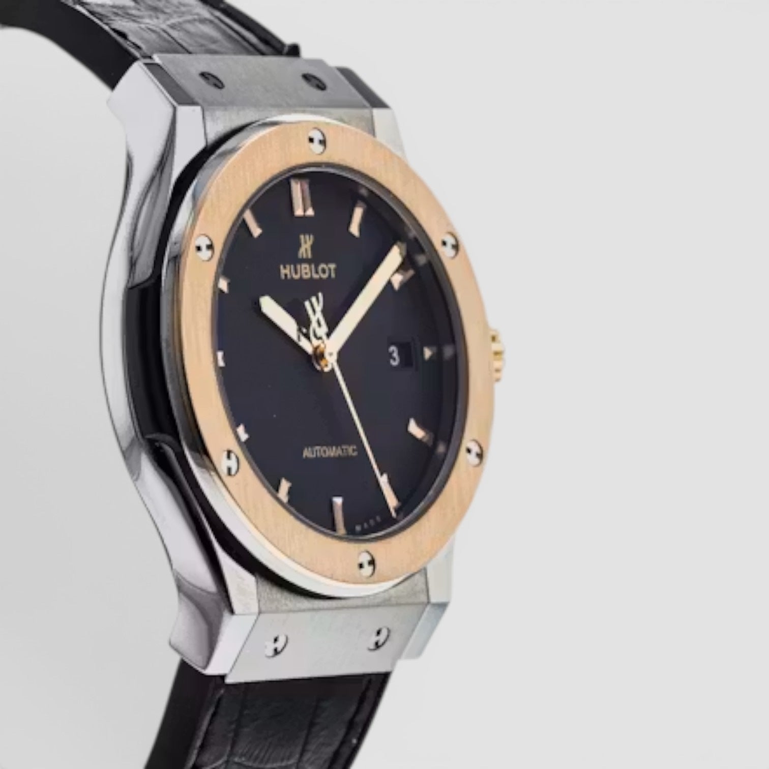 Classic Fusion Titanium & Rose Gold Black Dial 45mm