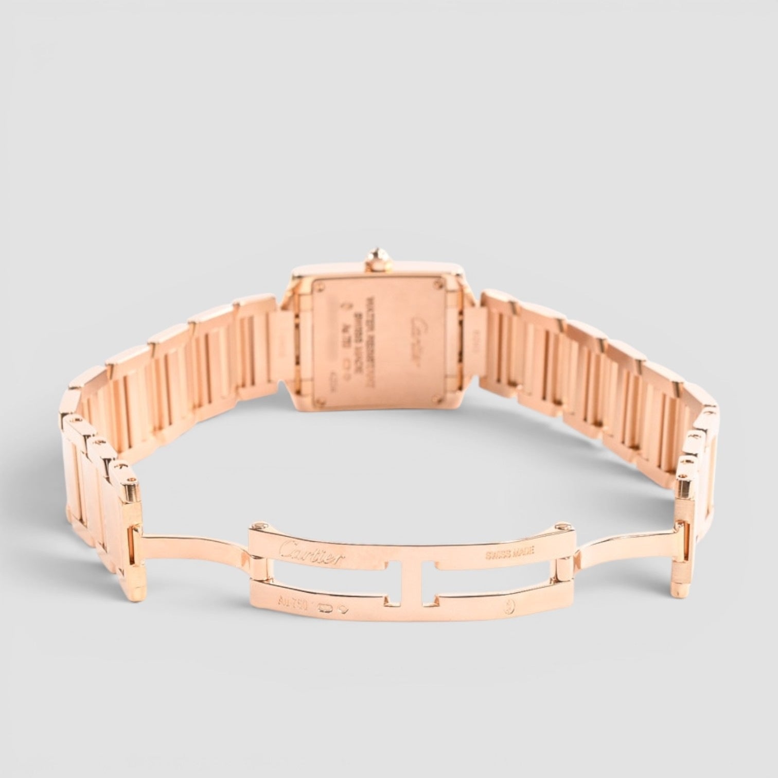 Tank Française Small 18K Rose Gold Diamond