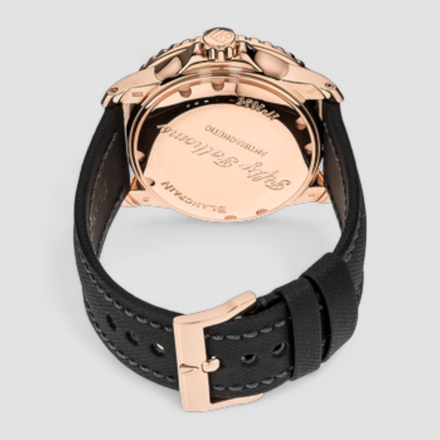 Fifty Fathoms 18K Rose Gold Black Dial