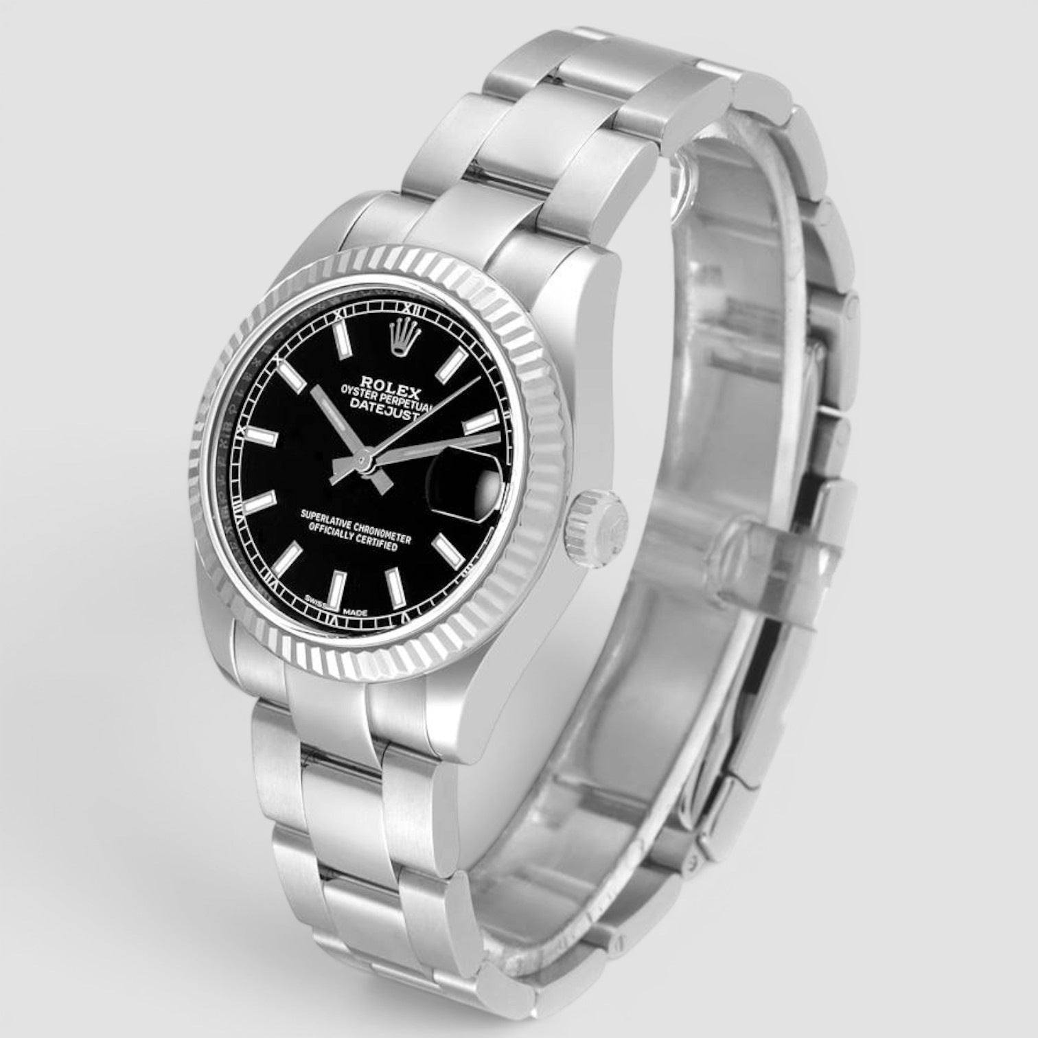 Datejust 31 Black index dial Oyster