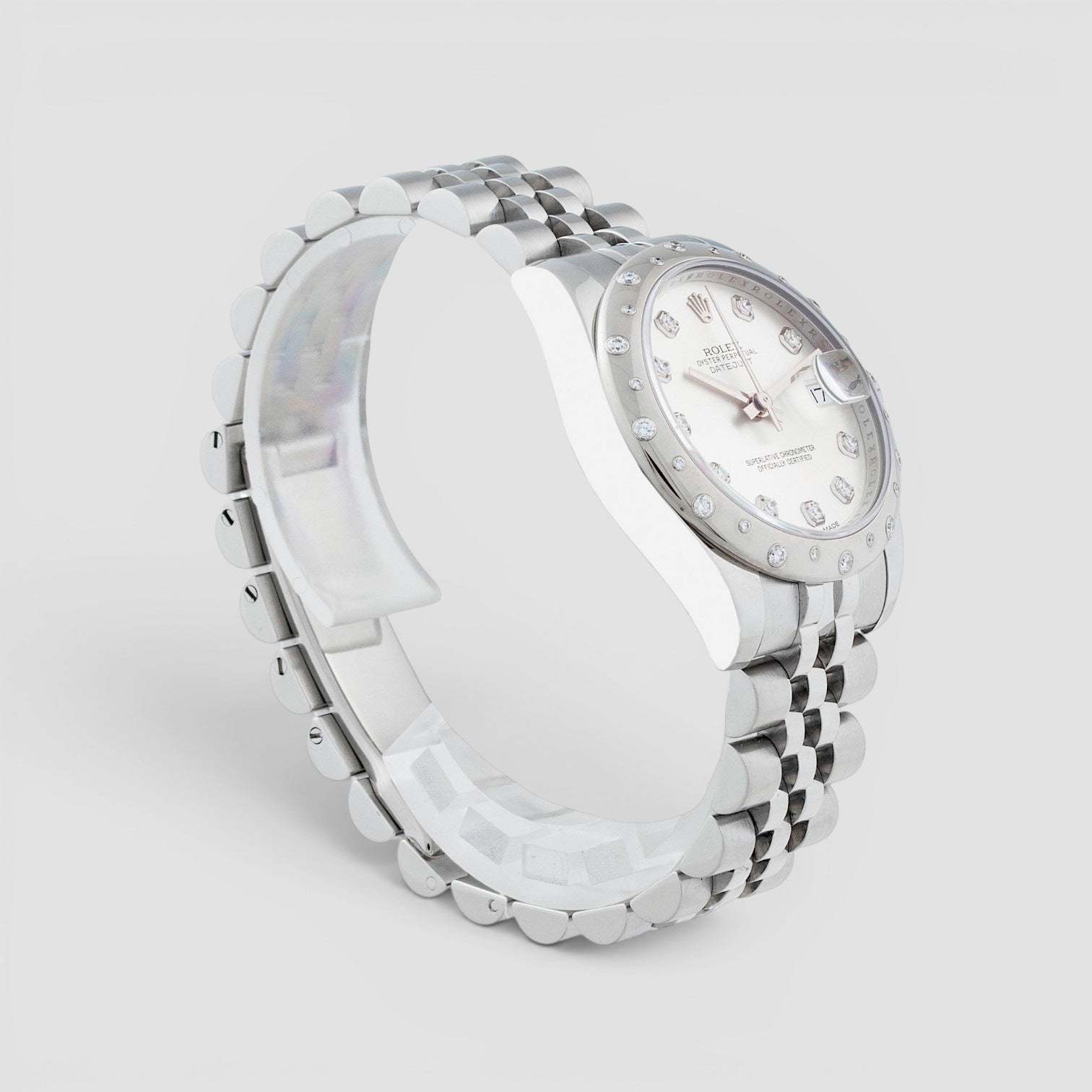 Datejust 31mm Stainless Steel Diamond Bezel Mother-of-Pearl Dial