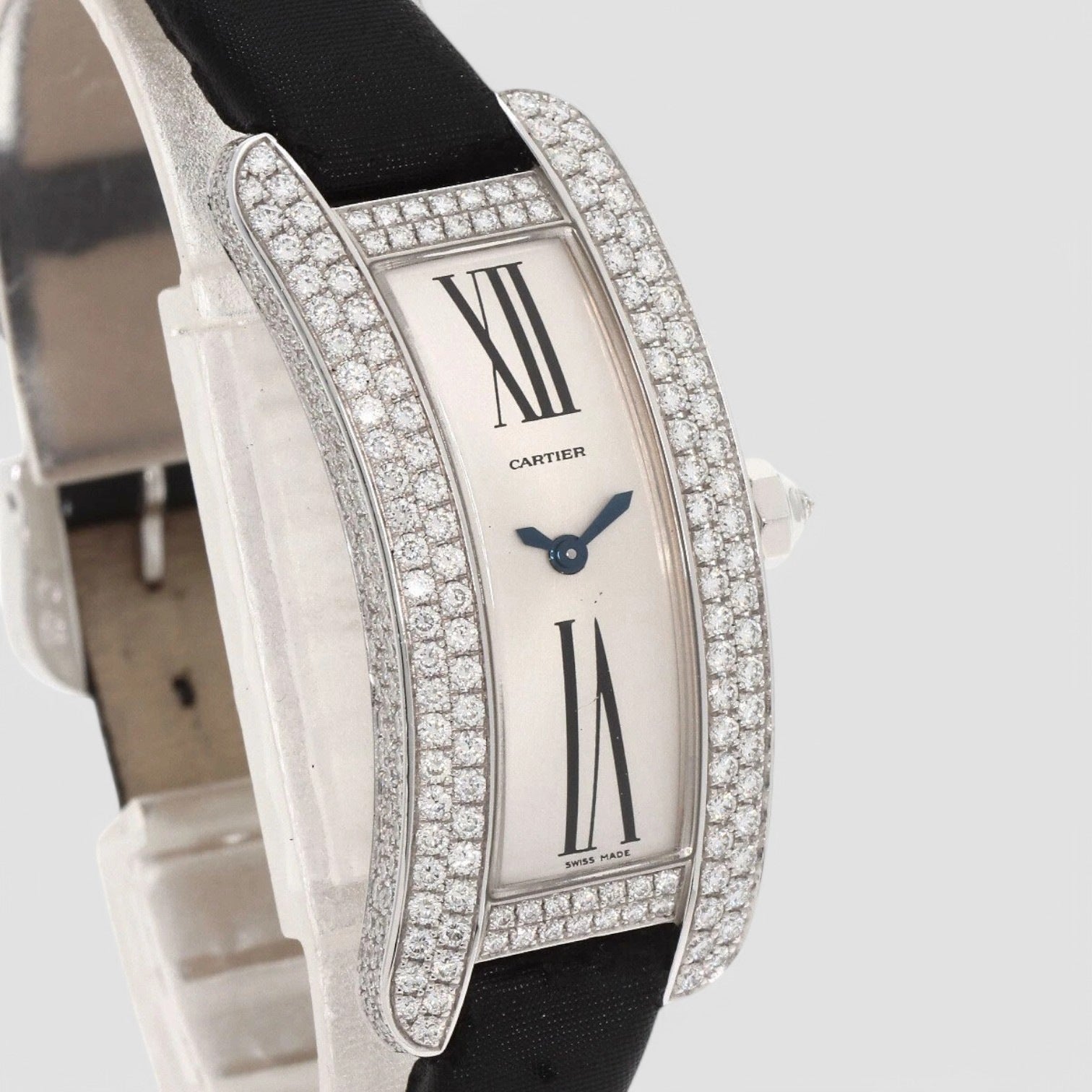 Tank S Watches K18 White Gold/Leather Ladies