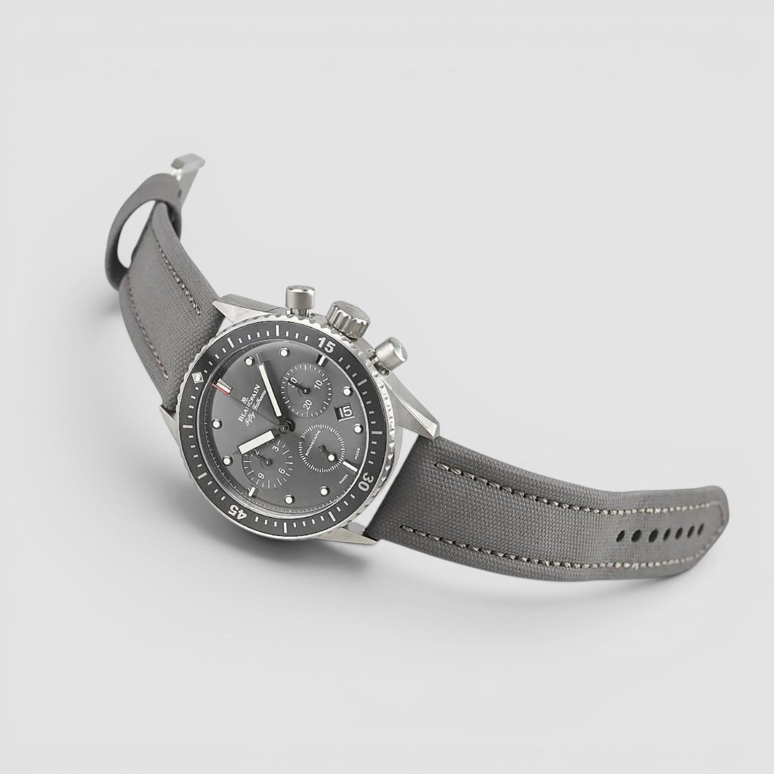 Fifty Fathoms Bathyscaphe Chronographe Flyback 43mm Titanium Grey Dial