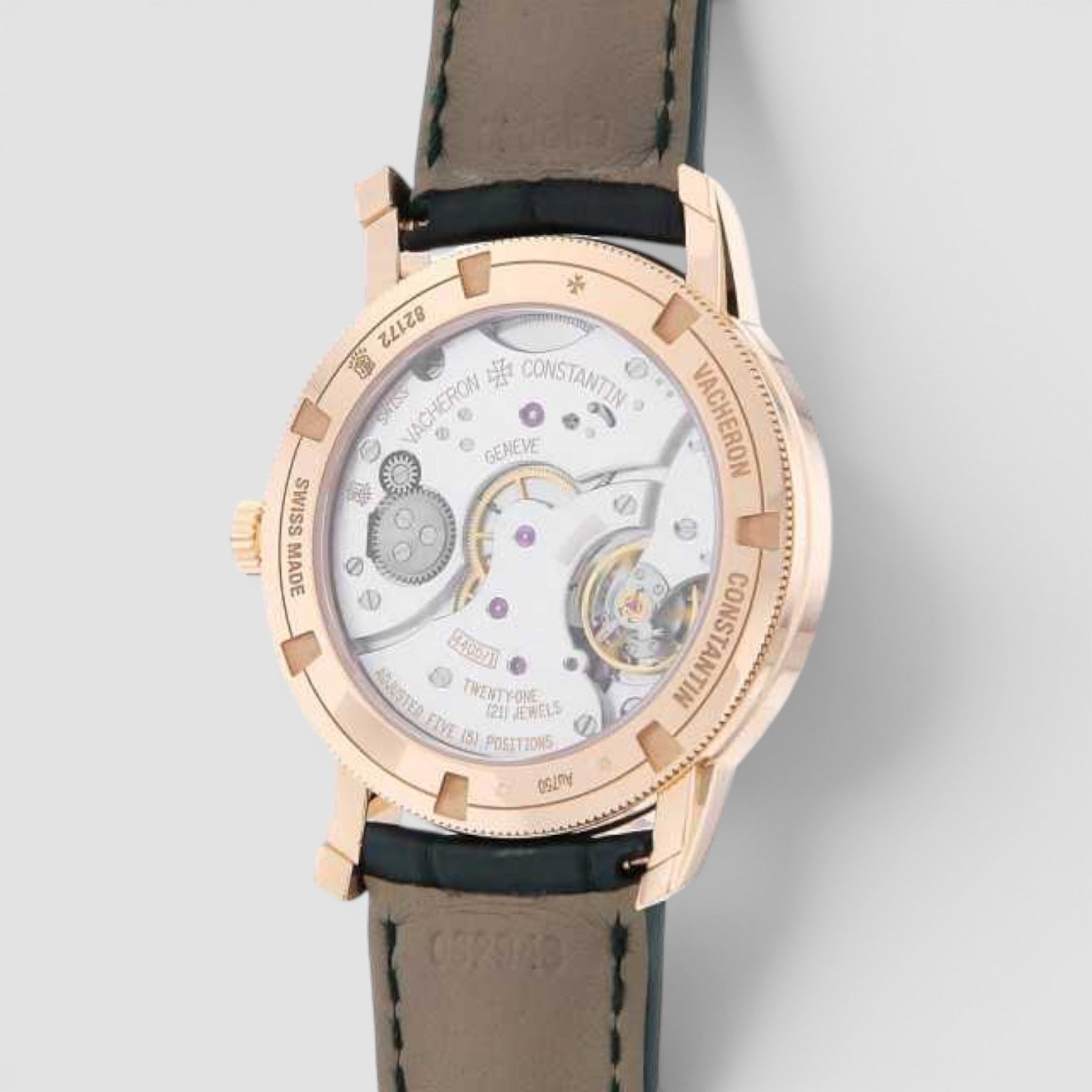 Traditionnelle 38mm Rose Gold Green Dial