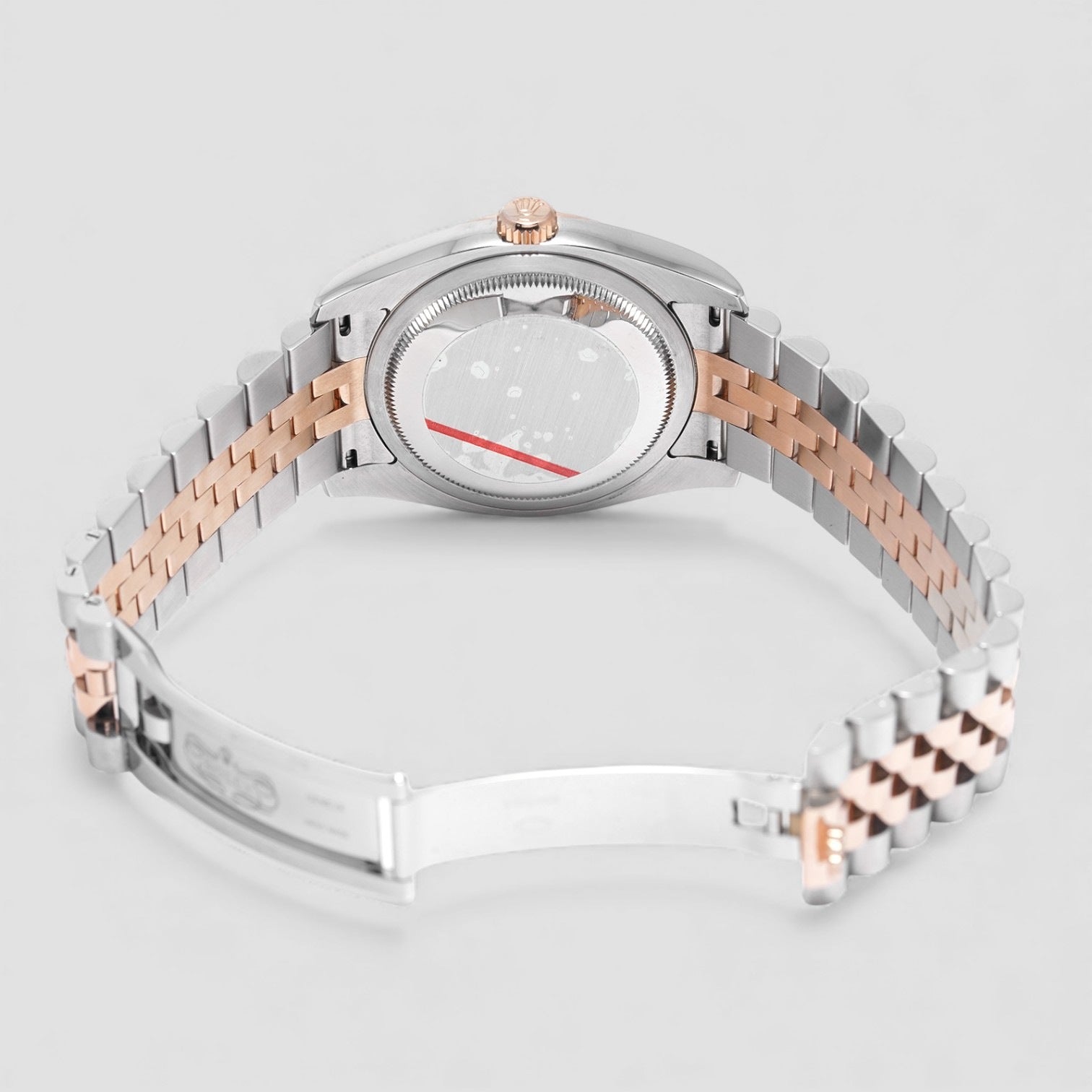 Datejust 18k Everose & Steel Black-dial