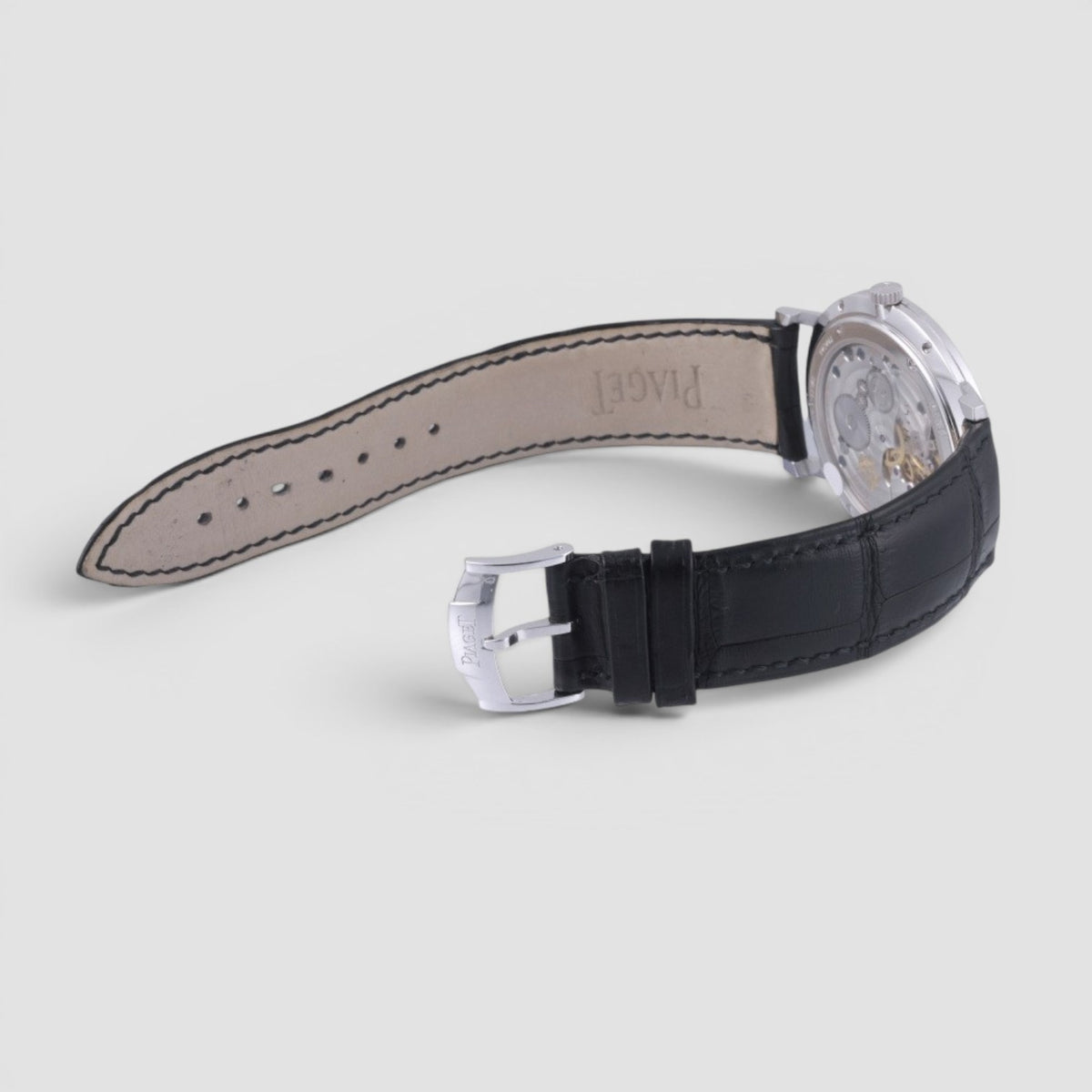 Altiplano 40mm 18K White Gold Diamond Bezel Silver Dial