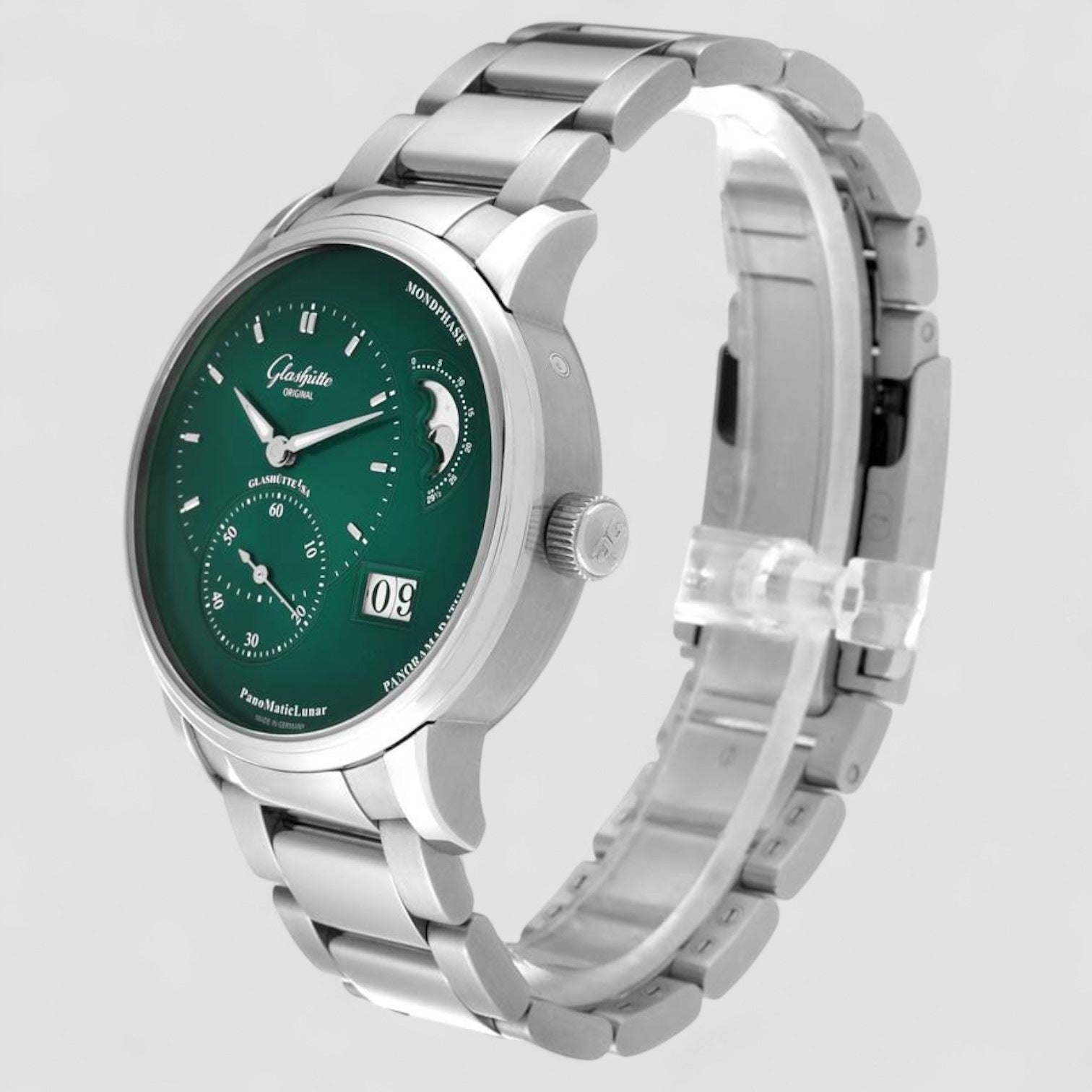 PanoMaticLunar Steel Automatic Mens Watch
