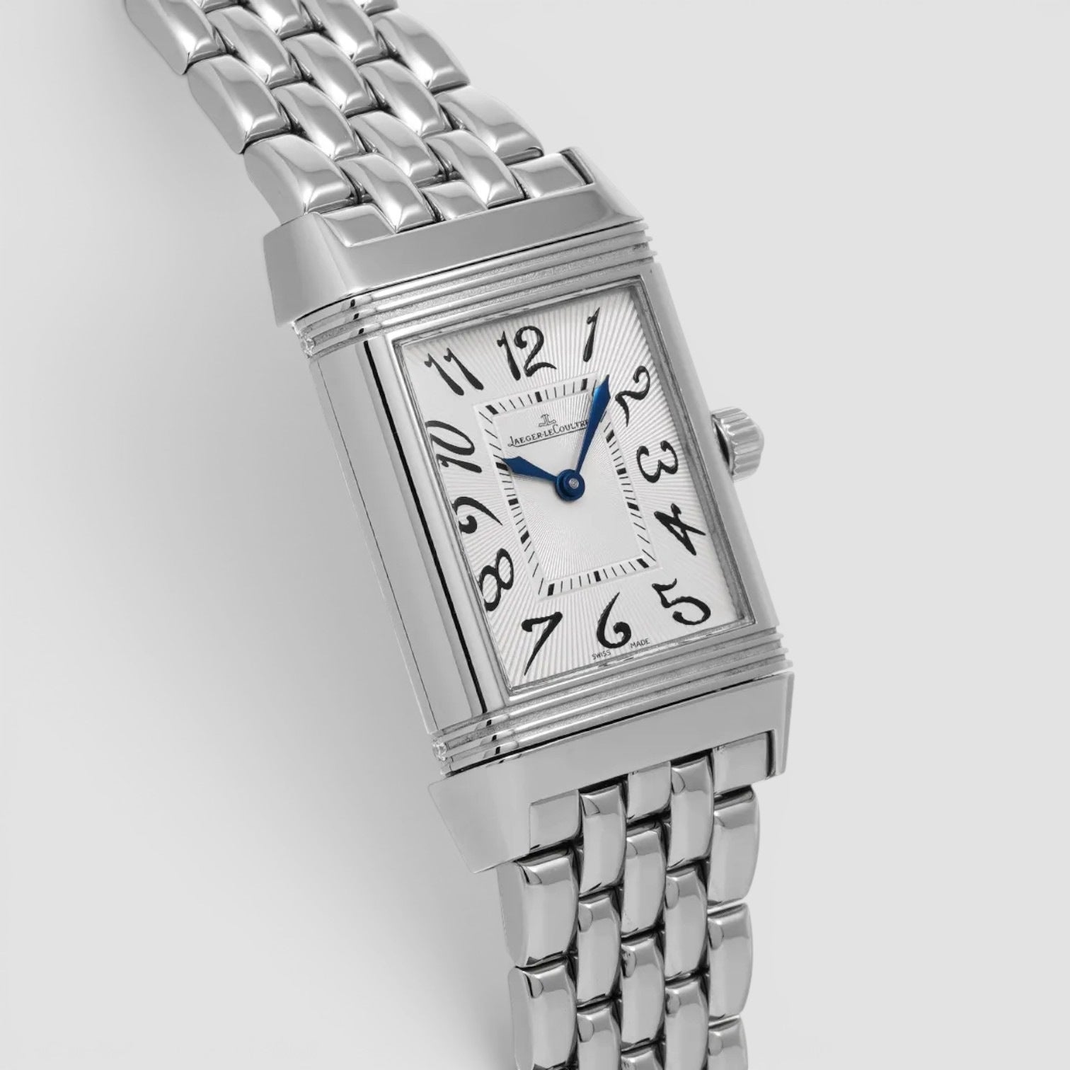 Reverso Duetto Classique 38.7 × 23mm Steel Silver Dial