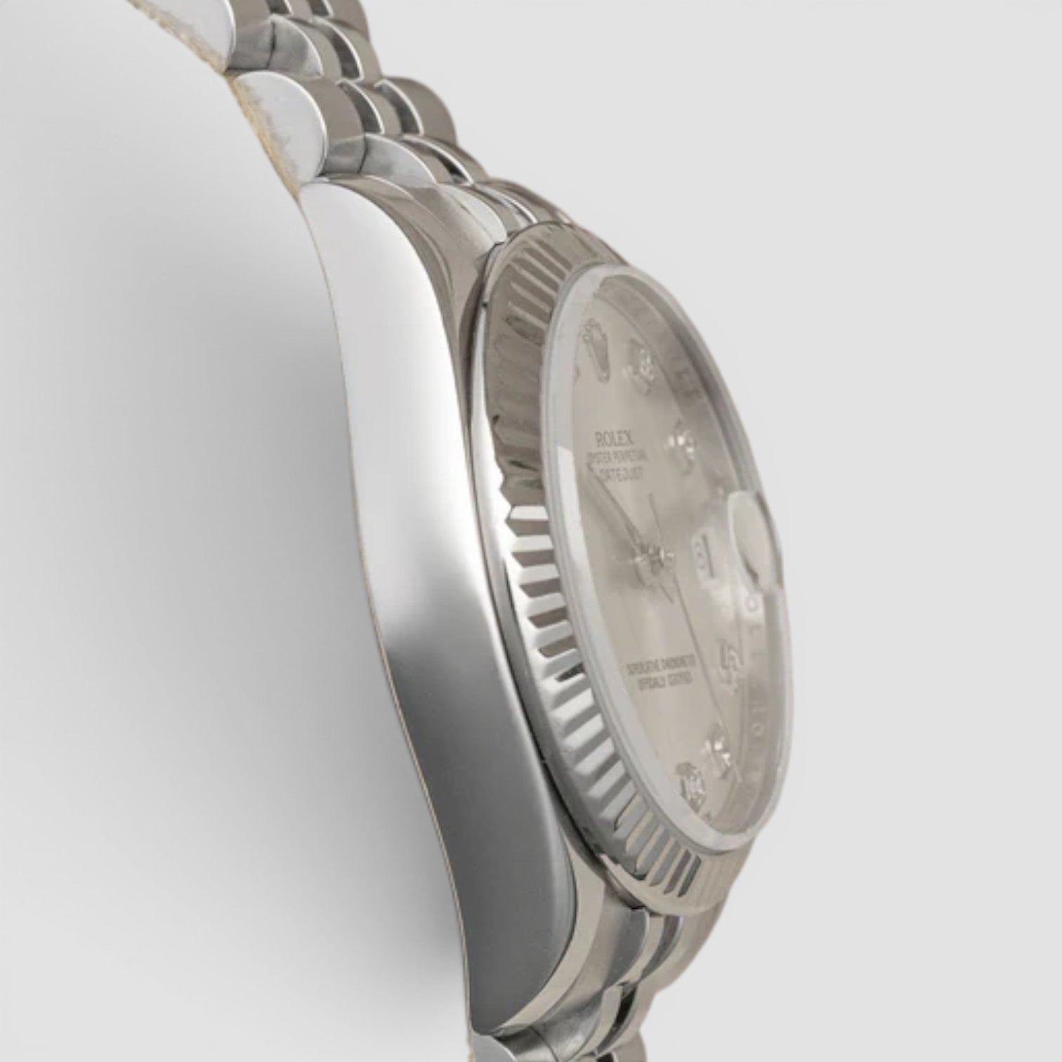 Datejust 31 silver diamond dial jubilee
