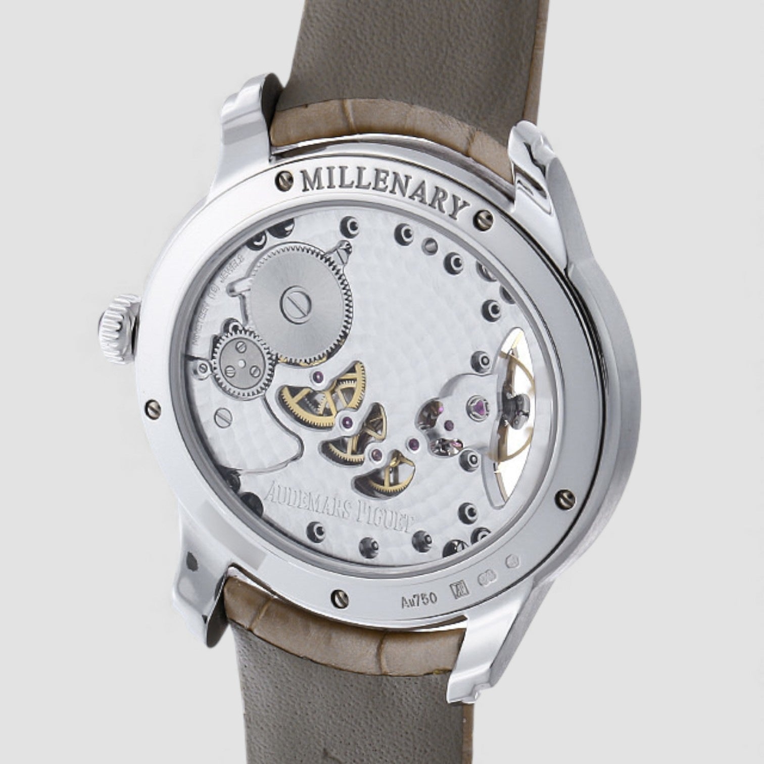 Millenary White Mother Of Pearl Dial Hand Wind Ladies Watch