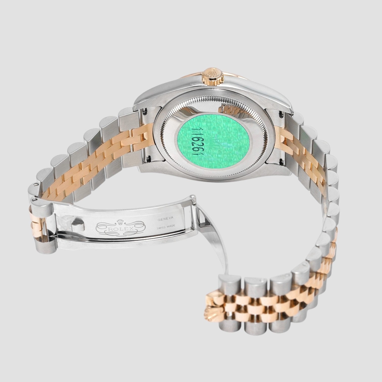 Datejust 36 Black Dial Rose Gold & Steel Unisex Watch
