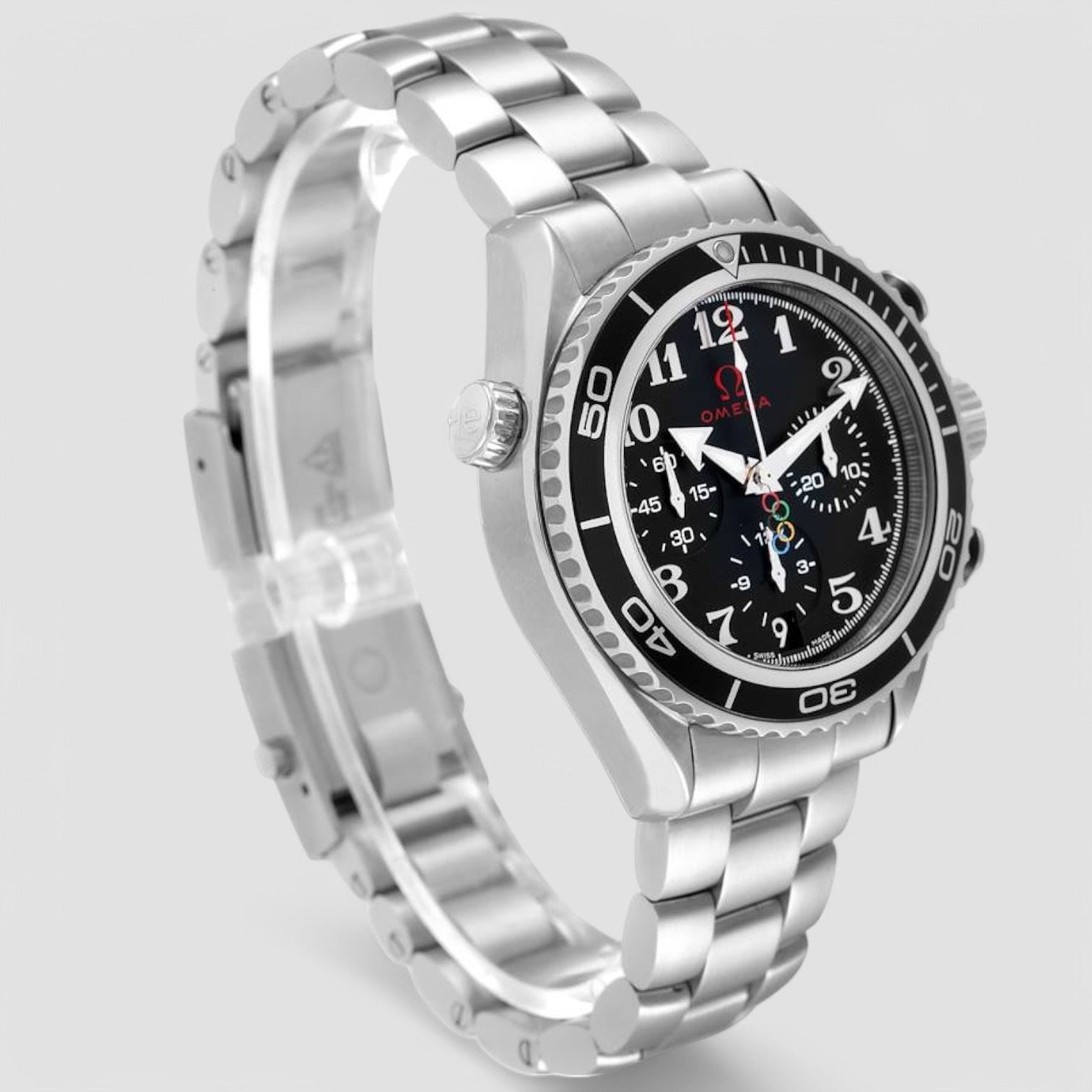 Seamaster Automatic Black Dial Stainless Steel Men's Watch