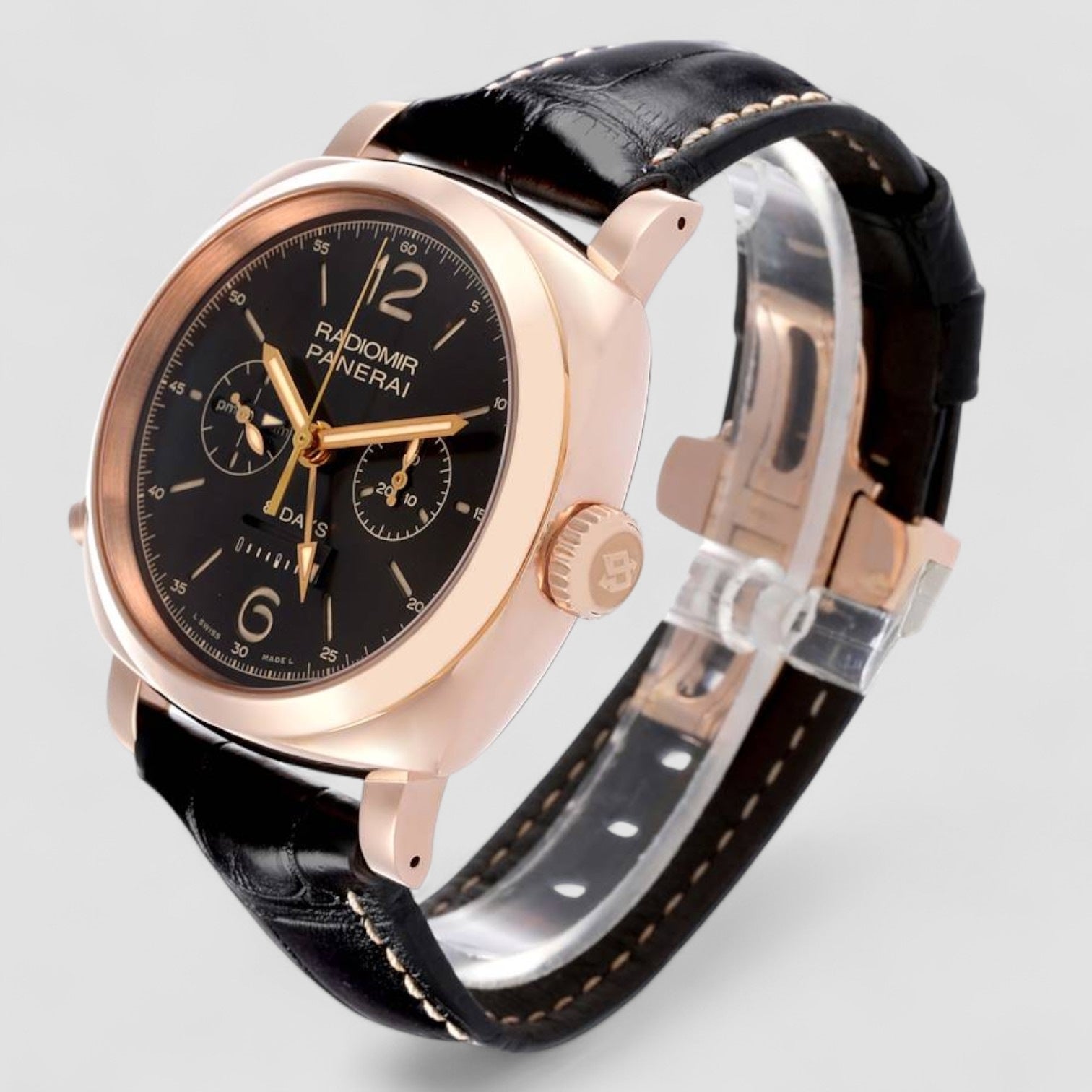 Radiomir Monopulsante 8 Days GMT Rose Gold Watch