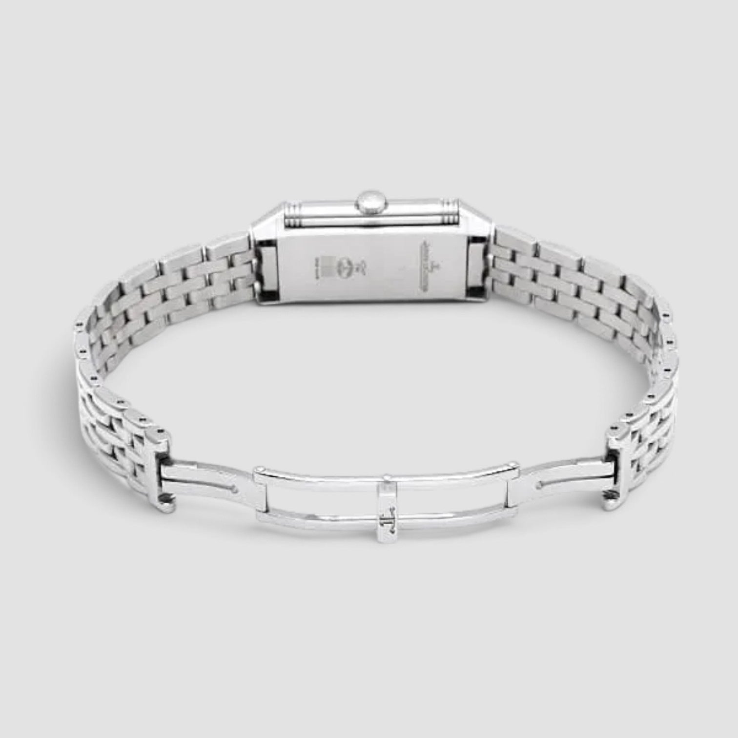 Reverso One Monoface 40mm Steel Diamond Silver Dial