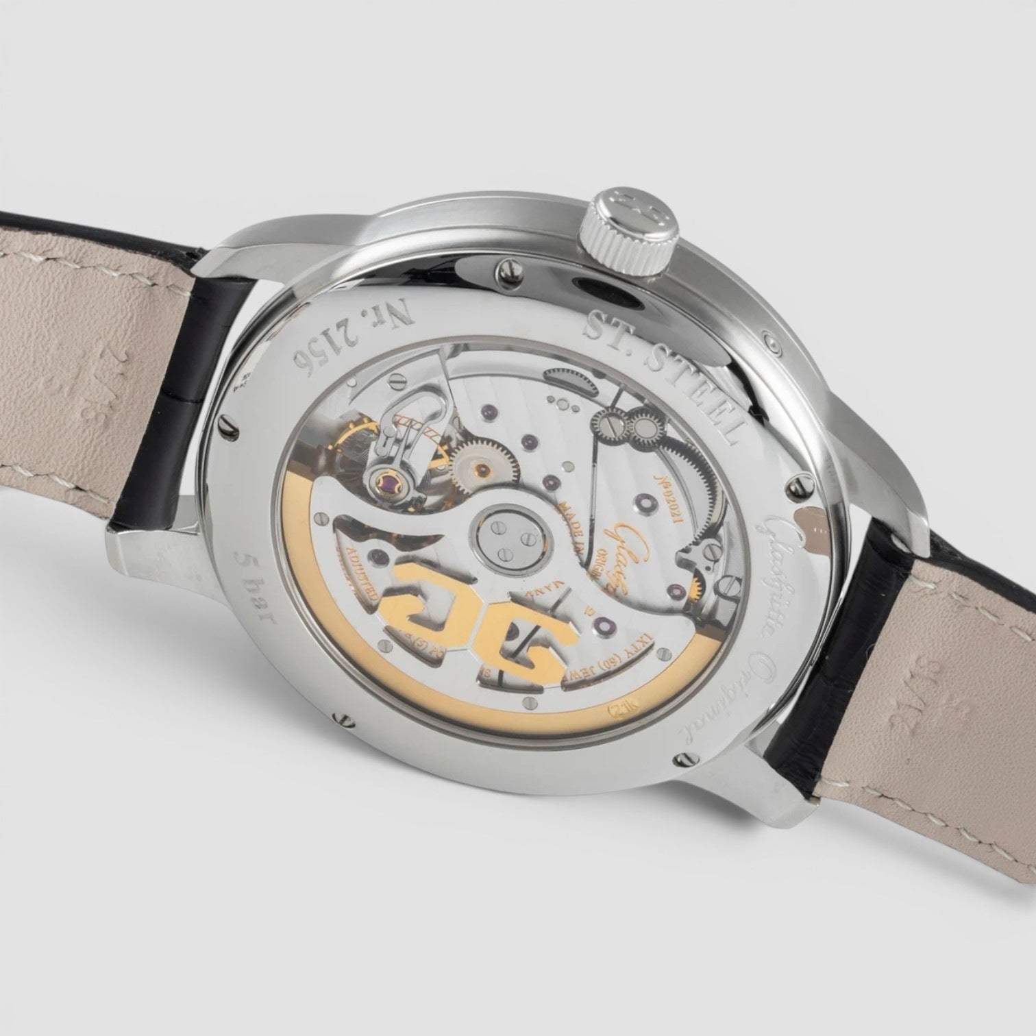 Senator Observer 44mm Steel Black Dial Big Date