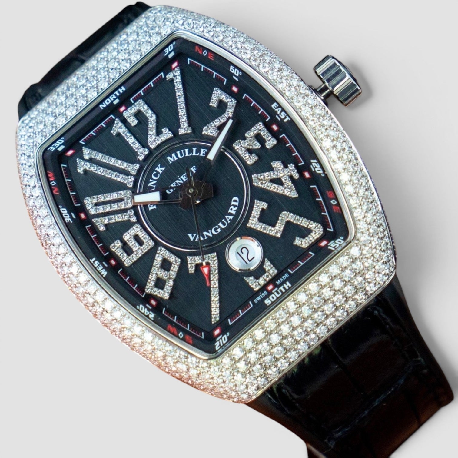 Vanguard Custom Diamond Black Dial