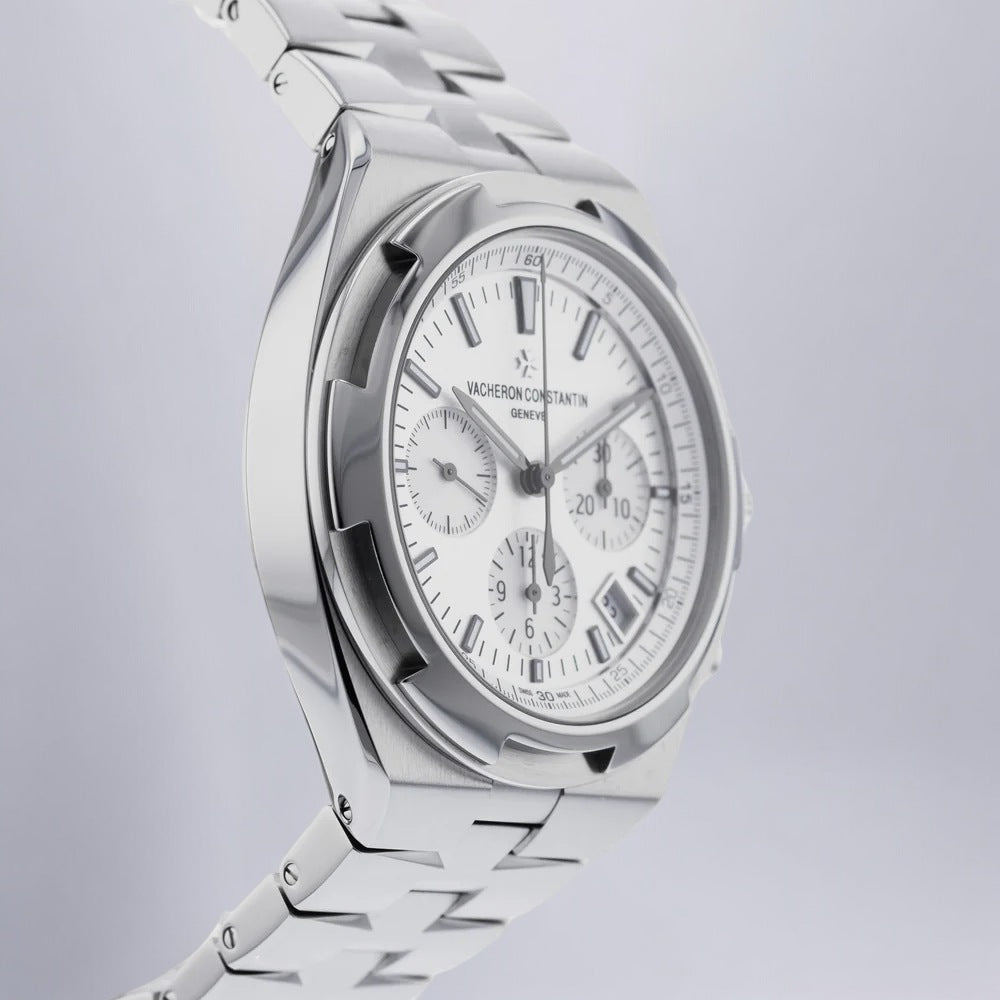 Overseas Chronograph 5500V Silver Dial SS / Bracelet