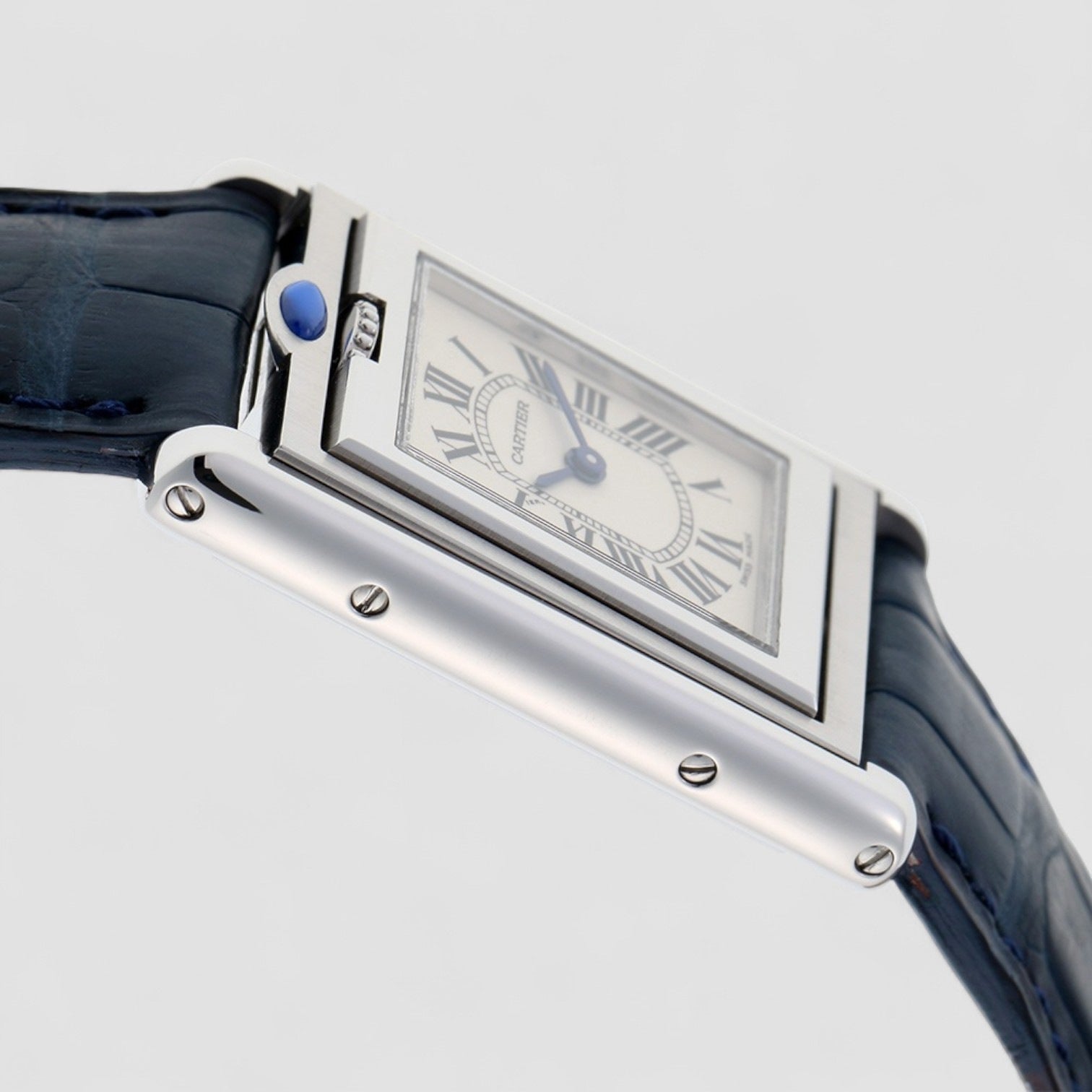 Tank Basculante Quartz Silver Dial Ladies Watch