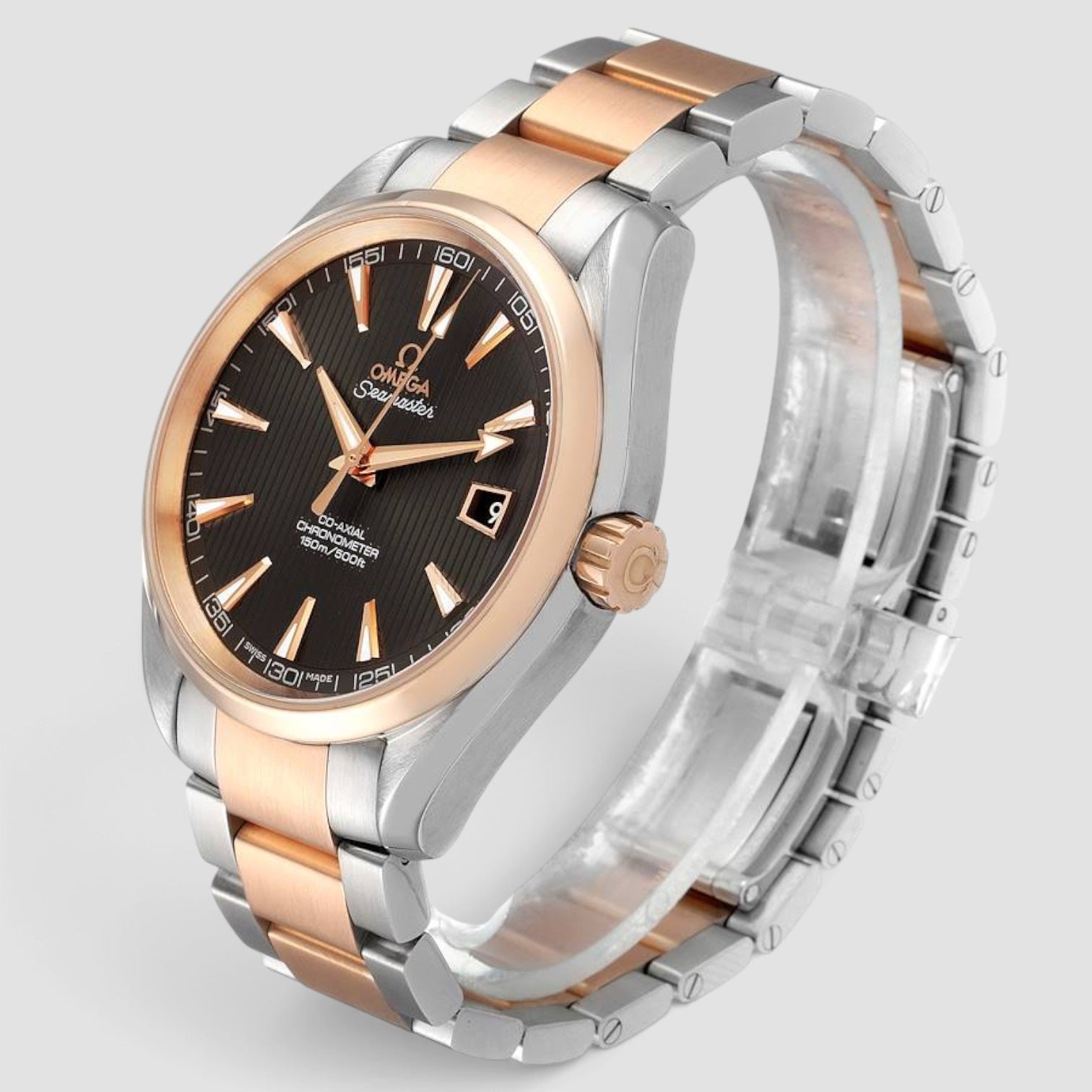 Seamaster Aqua Terra 41.5mm Steel & Rose Gold Grey Dial