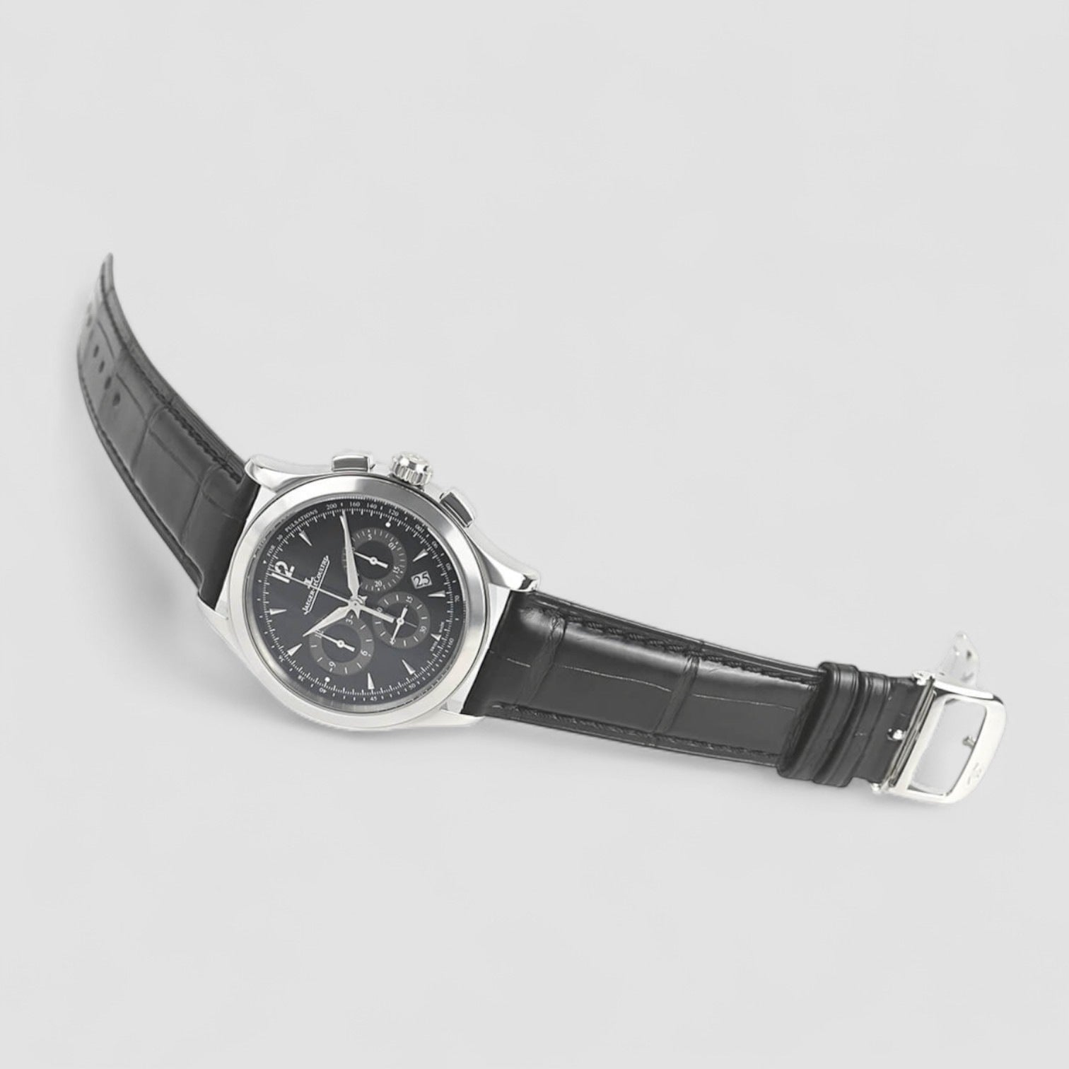 Master Control Chronograph SS Black Dial