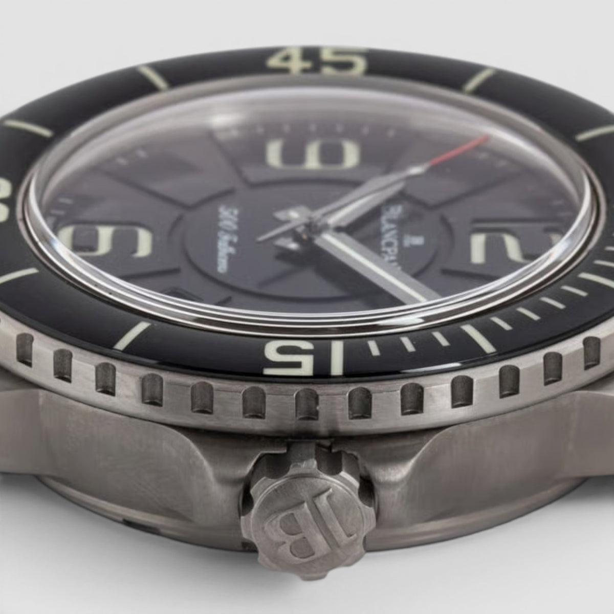 Fifty Fathoms 500 Fathoms 48mm Titanium Black Dial