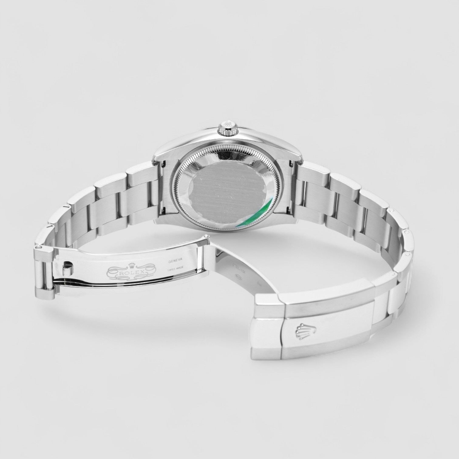 Oyster Perpetual Date 34mm Silver Diamond Dial Oyster Bracelet