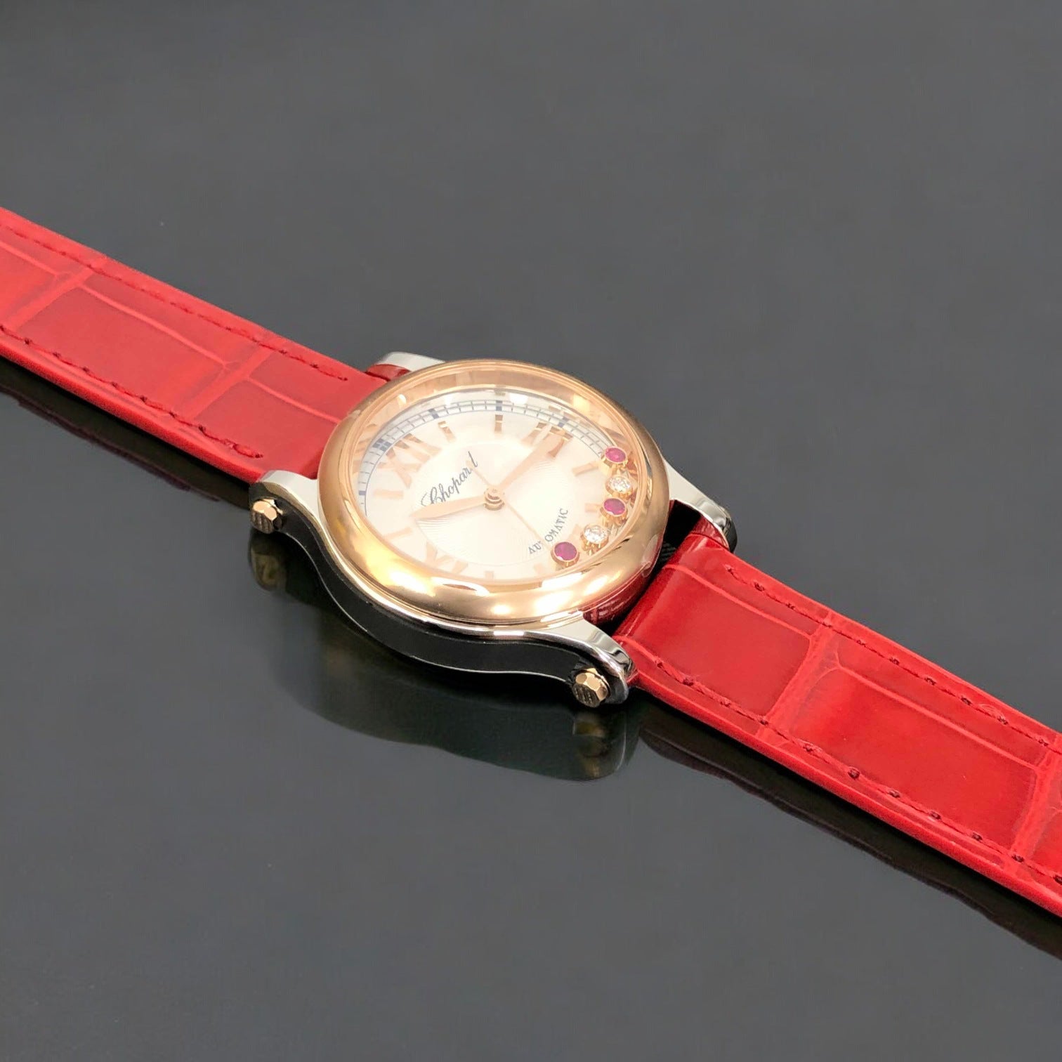 Happy Sport Steel Rose Gold Automatic 30mm
