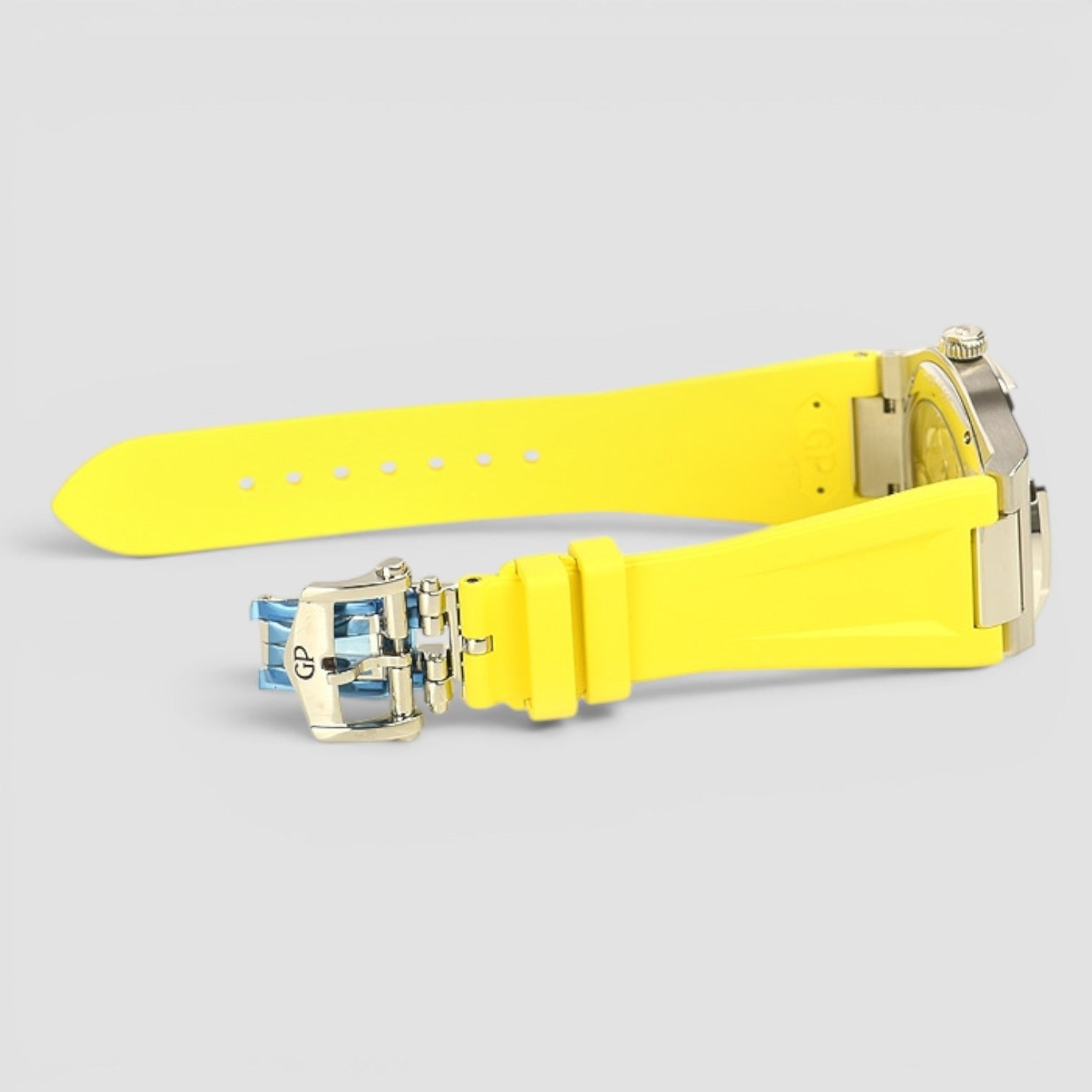 Laureato 38mm Stainless Steel Diamond Dial Yellow Accent