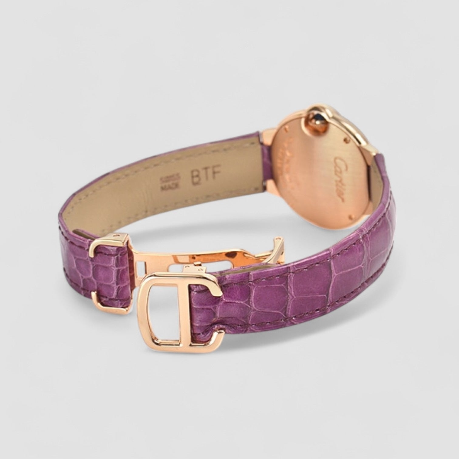 Ballon Bleu Silver Dial Rose Gold Diamond Bezel Ladies Watch