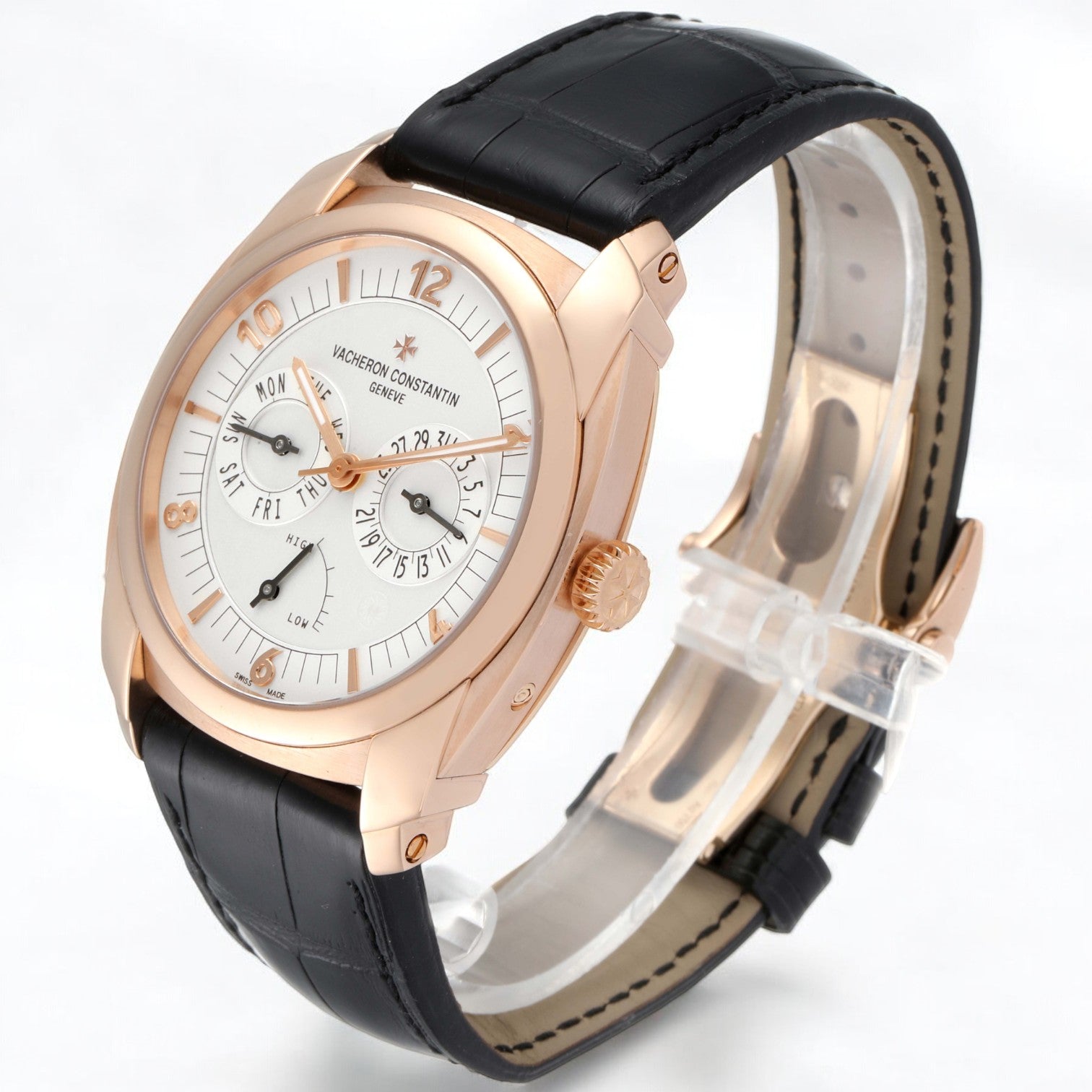 Quai De L'ile Day Date Power Reserve Rose Gold