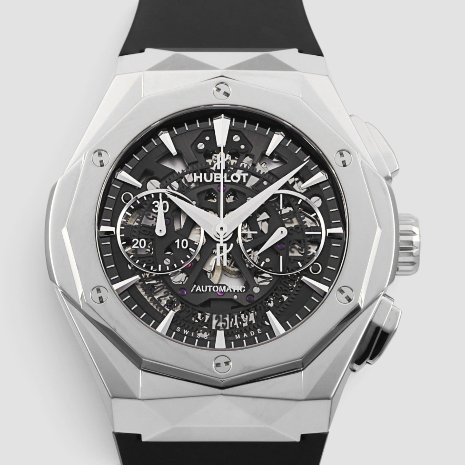 Classic Fusion Aerofusion Chronograph Titanium Black Skeleton Dial