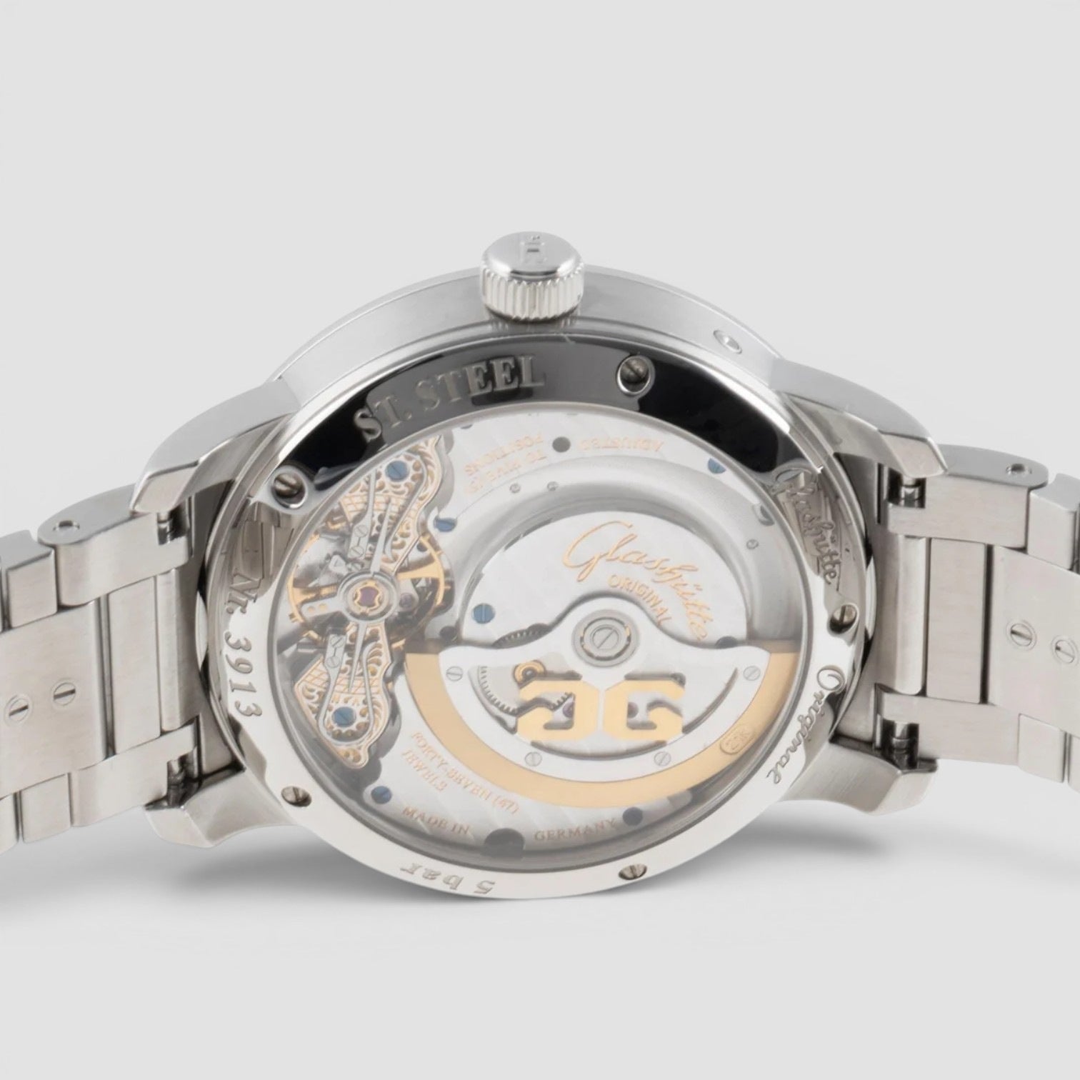 PanoMaticLunar 40mm Steel Silver Dial Automatic