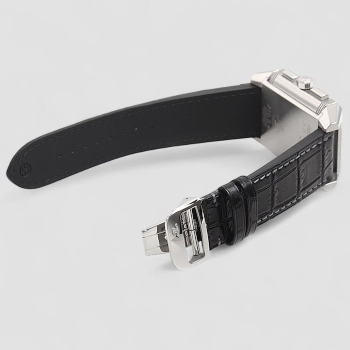 Reverso Squadra Chronograph GMT SS / Alligator